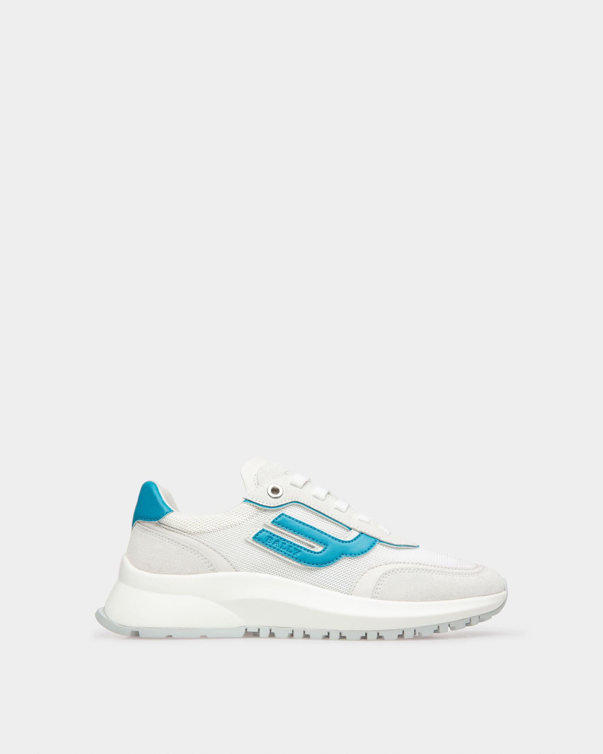 Demmy Mesh And Leather Sneakers In White - Women's - Bally - 01