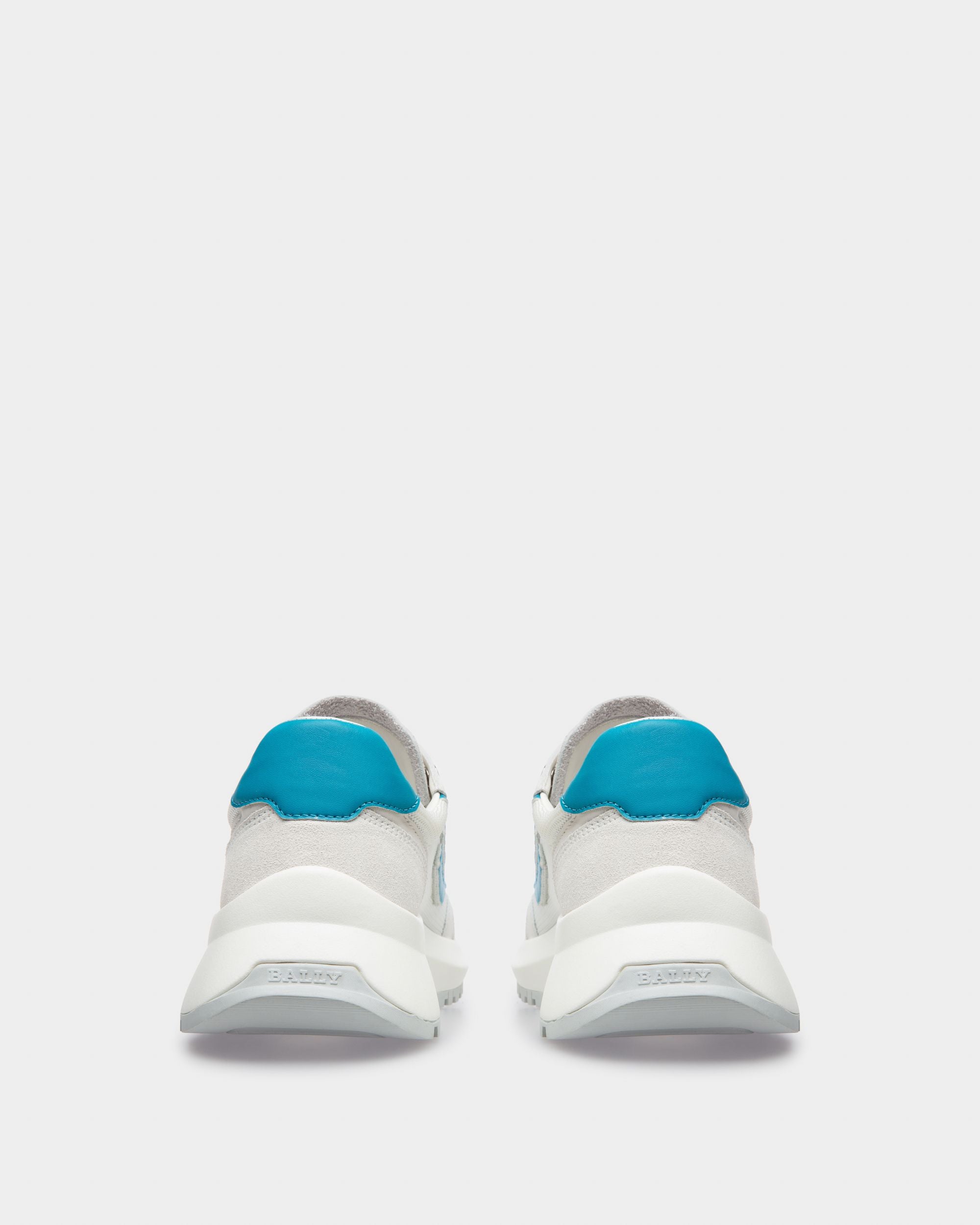 Demmy Mesh And Leather Sneakers In White - Women's - Bally - 04