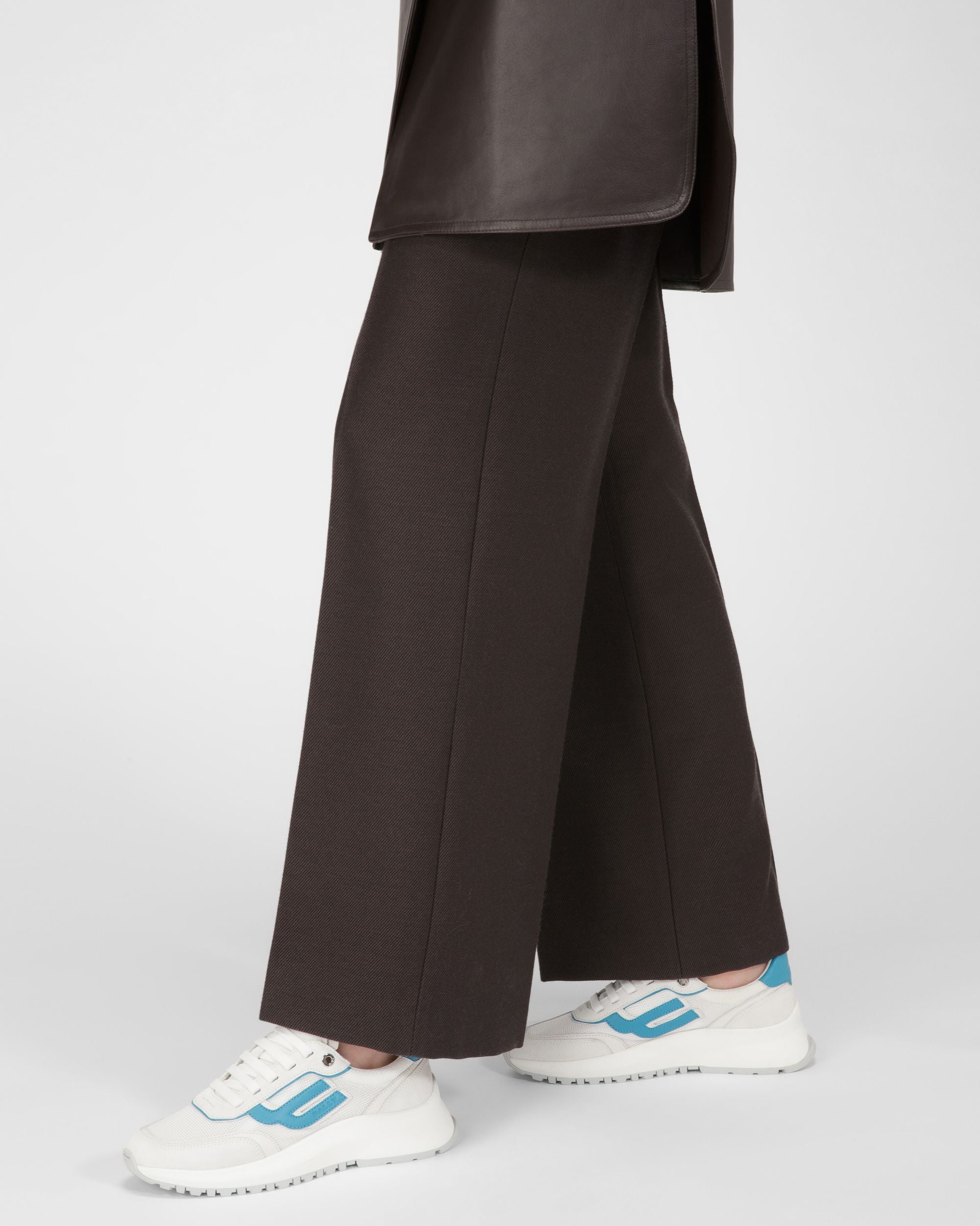Demmy Mesh And Leather Sneakers In White - Women's - Bally - 05