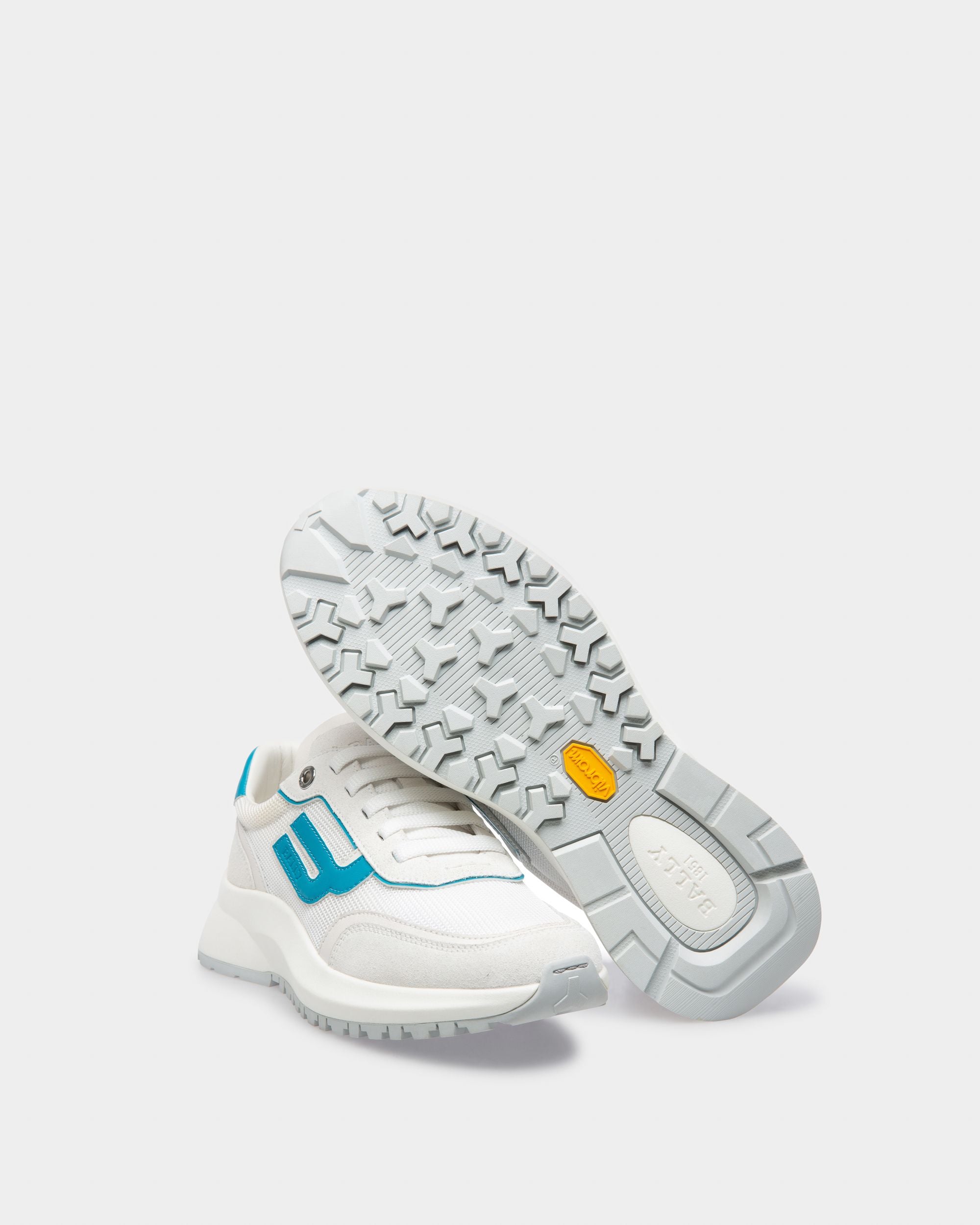 Demmy Mesh And Leather Sneakers In White - Women's - Bally - 06