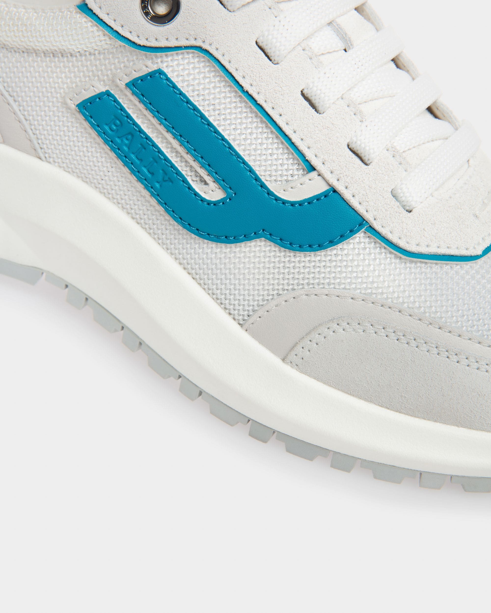 Demmy Mesh And Leather Sneakers In White - Women's - Bally - 07