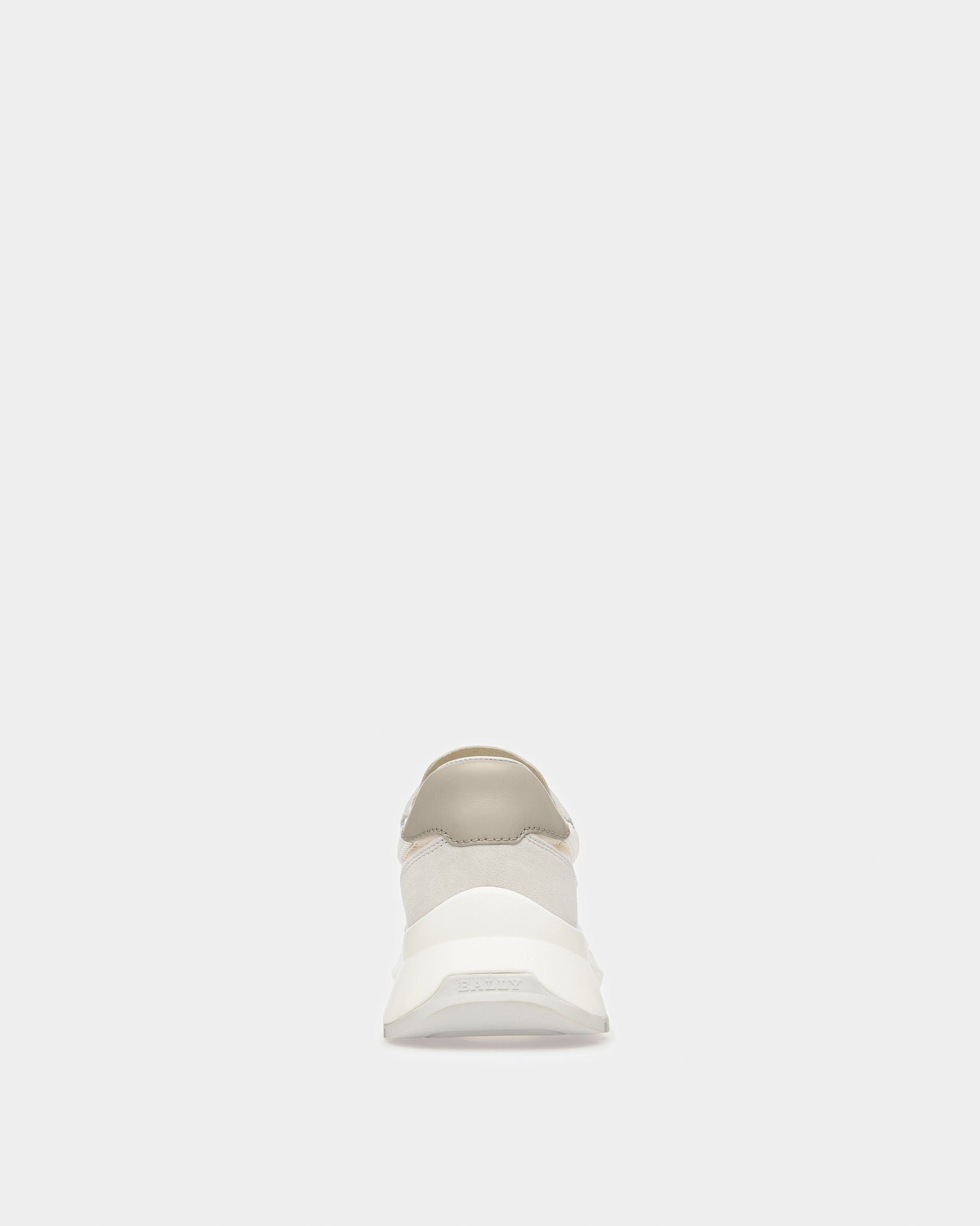 Demmy Zapatillas De Tela Y Piel En Blanco - Mujer - Bally - 02