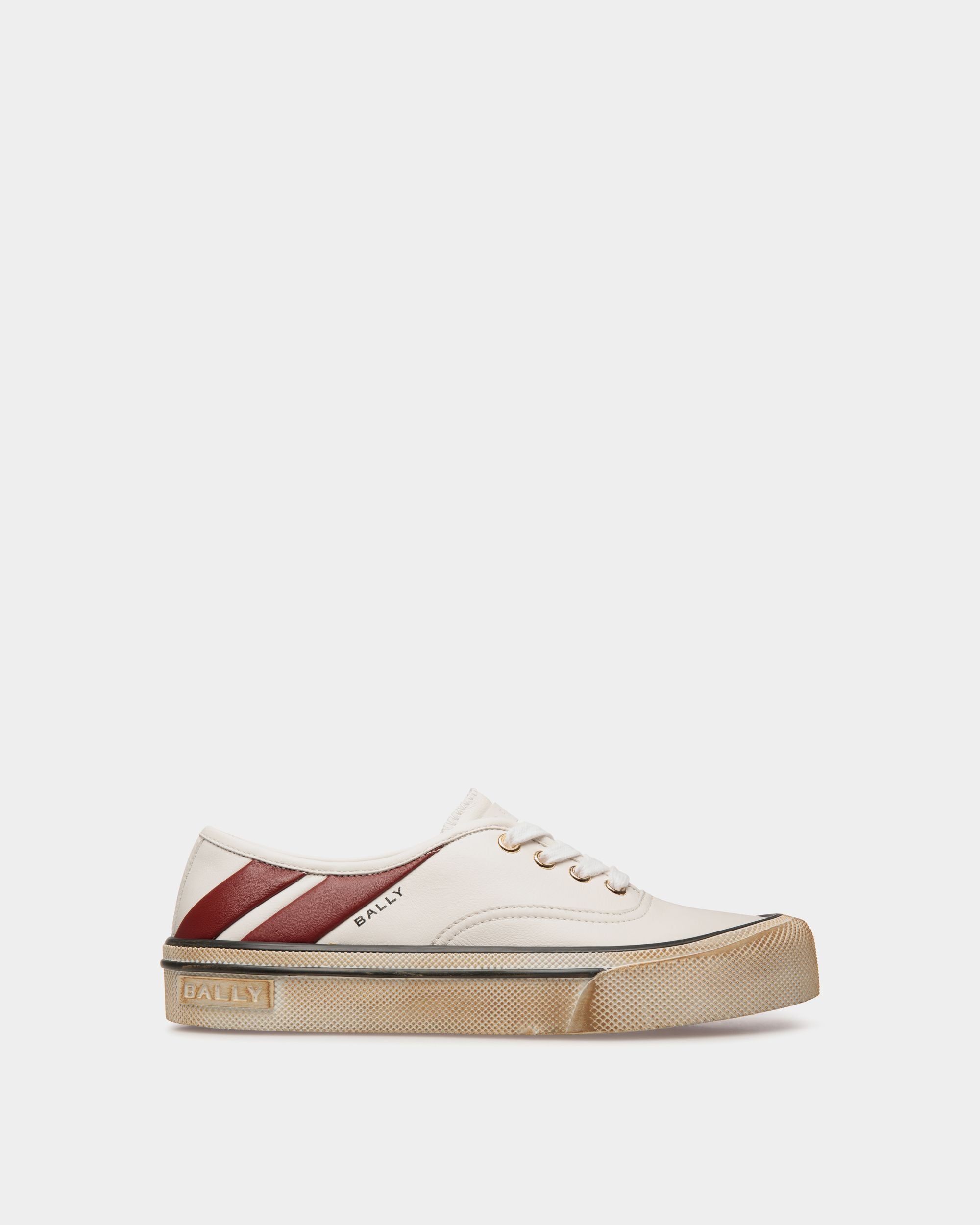 Santa Ana Sneaker In White Leather - Mujer - Bally - 01