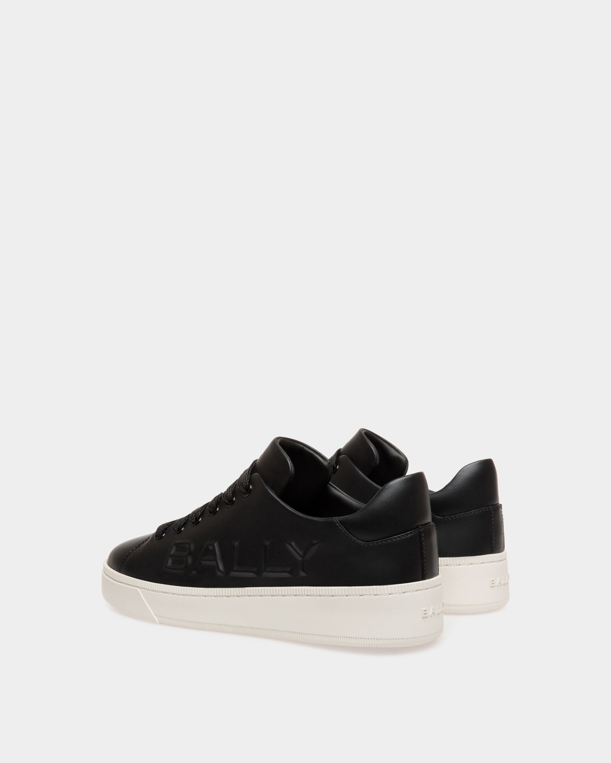 Raise Sneaker In Black Leather - Women's - Bally - 03
