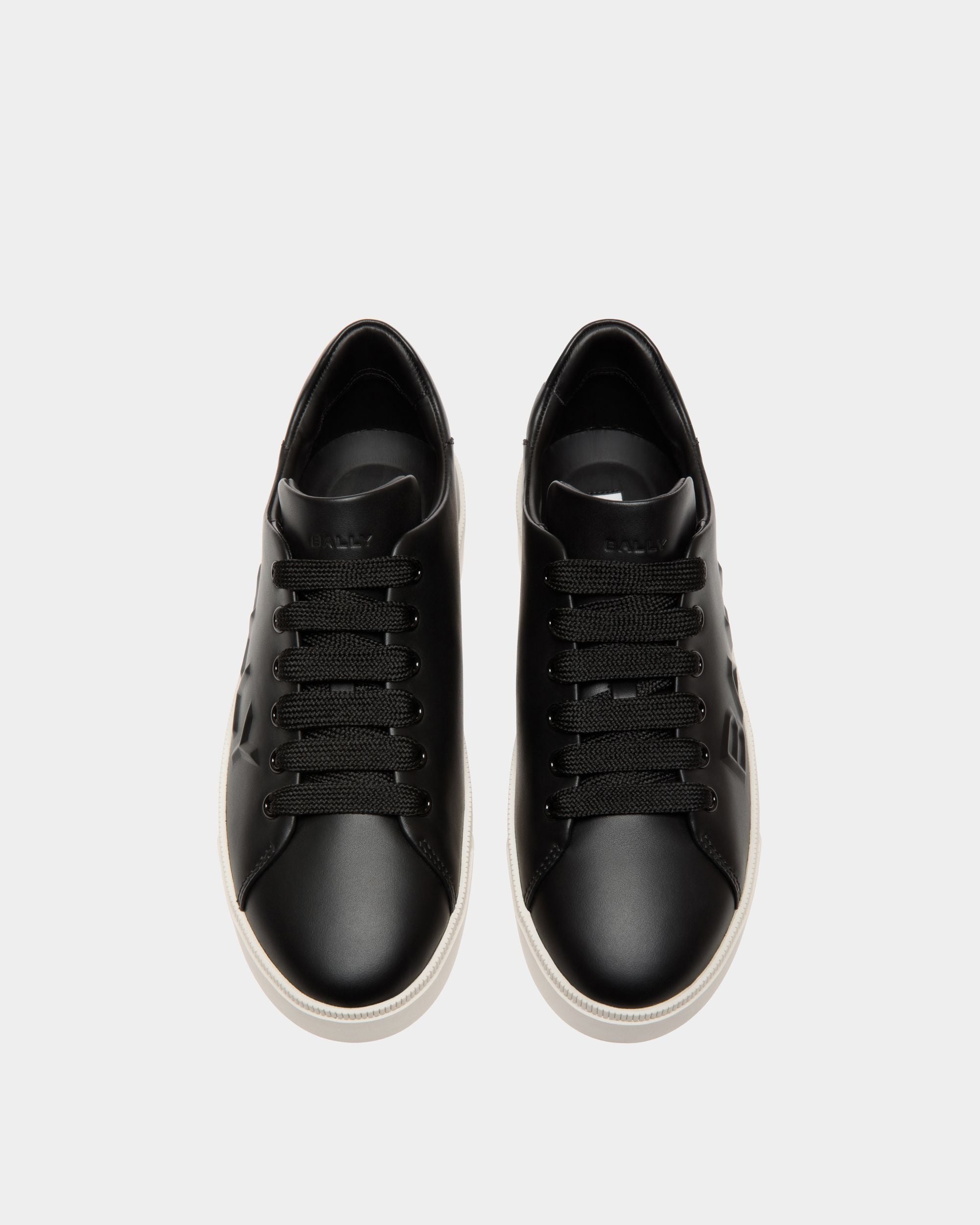 Raise Sneaker In Black Leather - Women's - Bally - 04