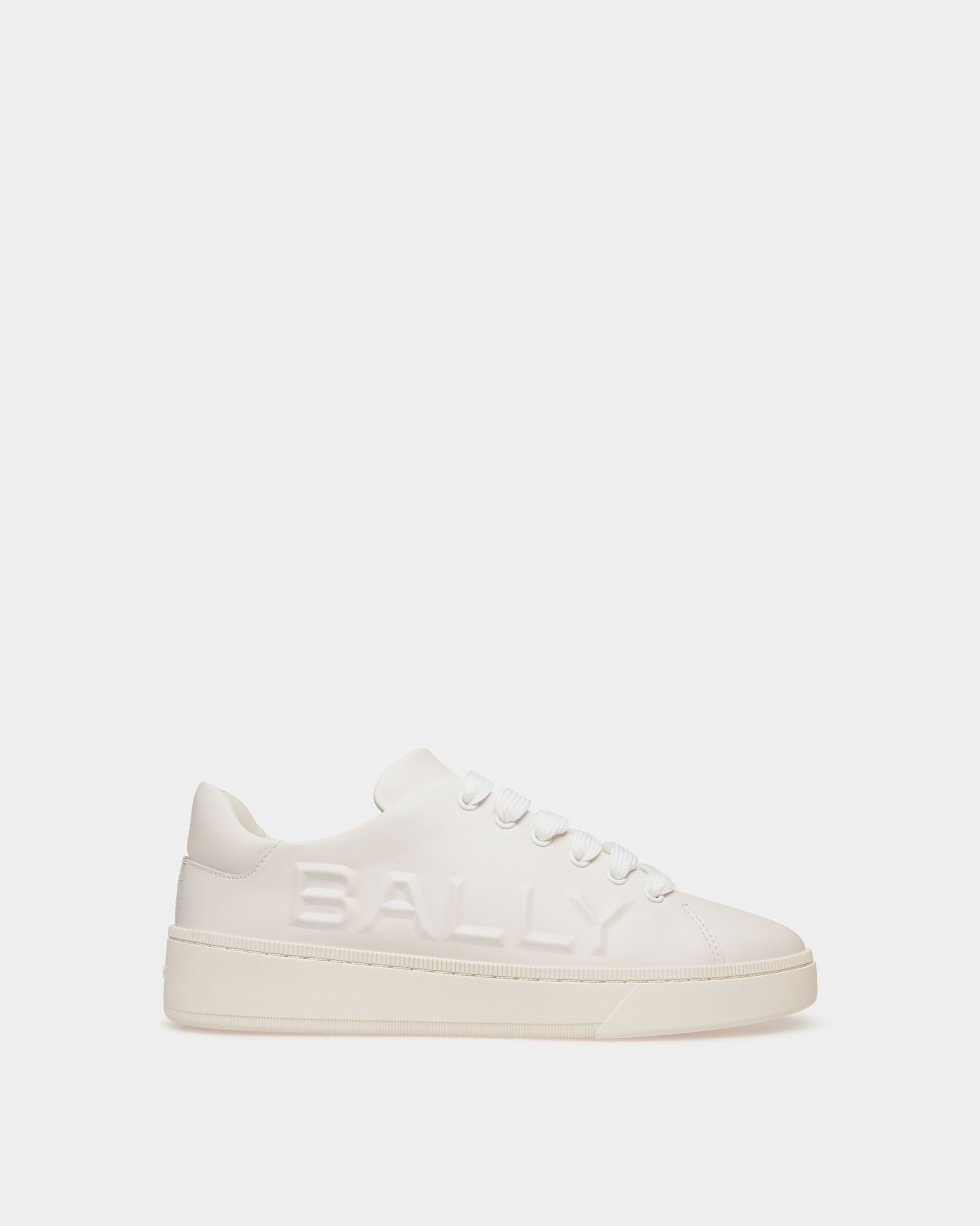 Raise Sneaker In White Leather - Women's - Bally - 01