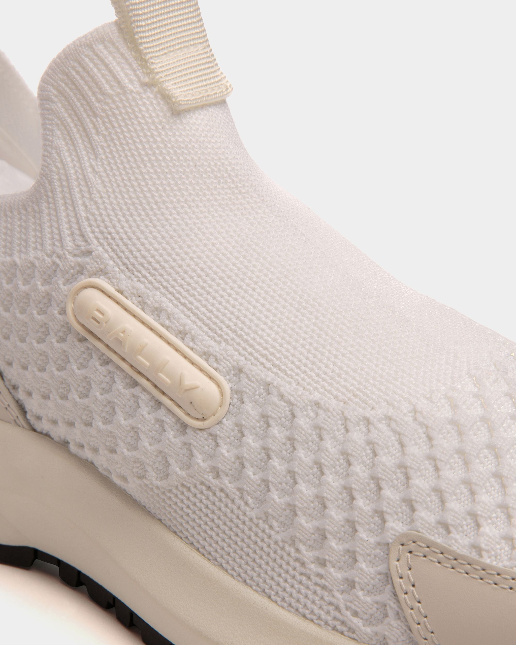 Outline Sneaker in White Knit - Women's - Bally - 05