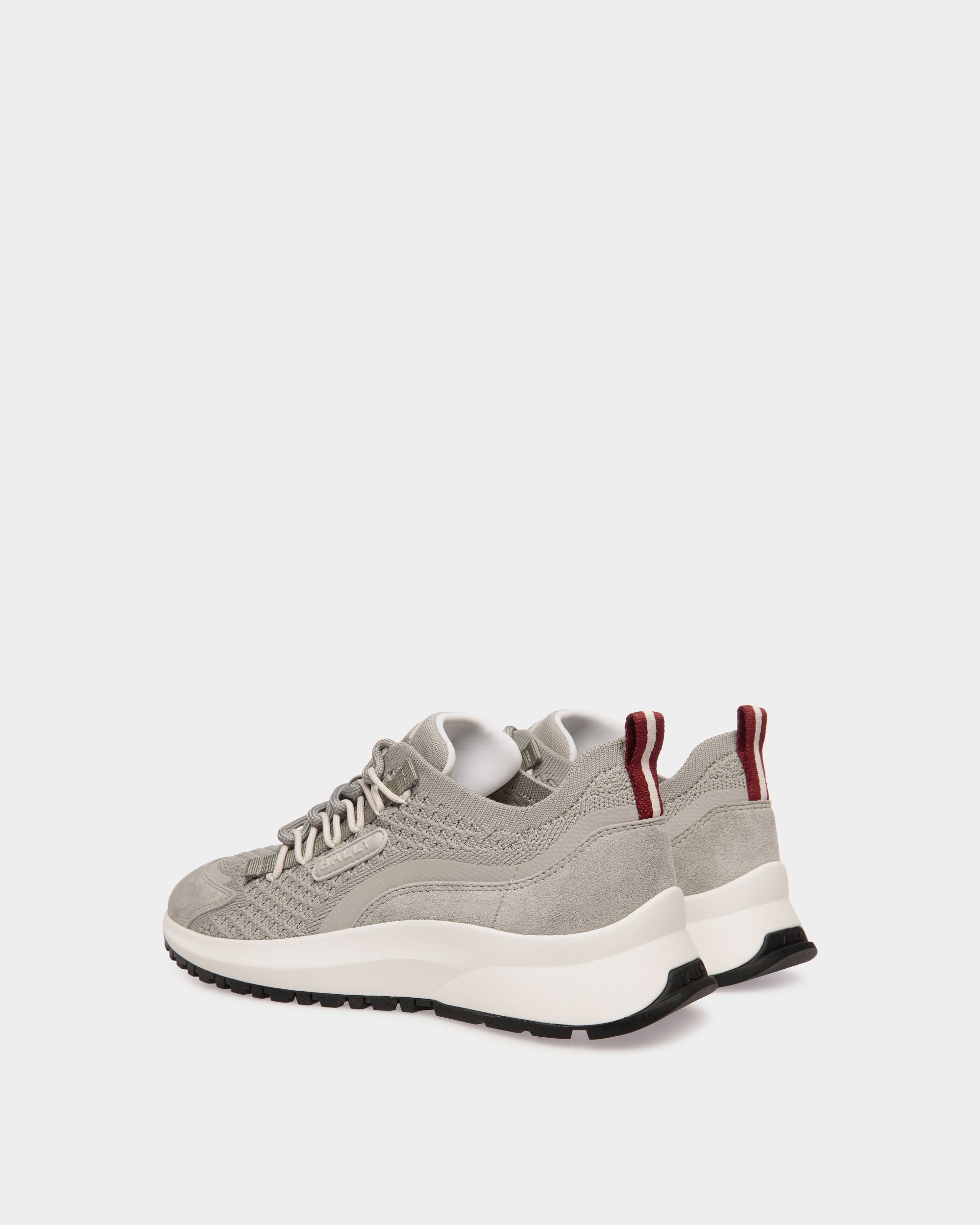 Outline Sneaker In Grey Knit Fabric - Women's - Bally - 04
