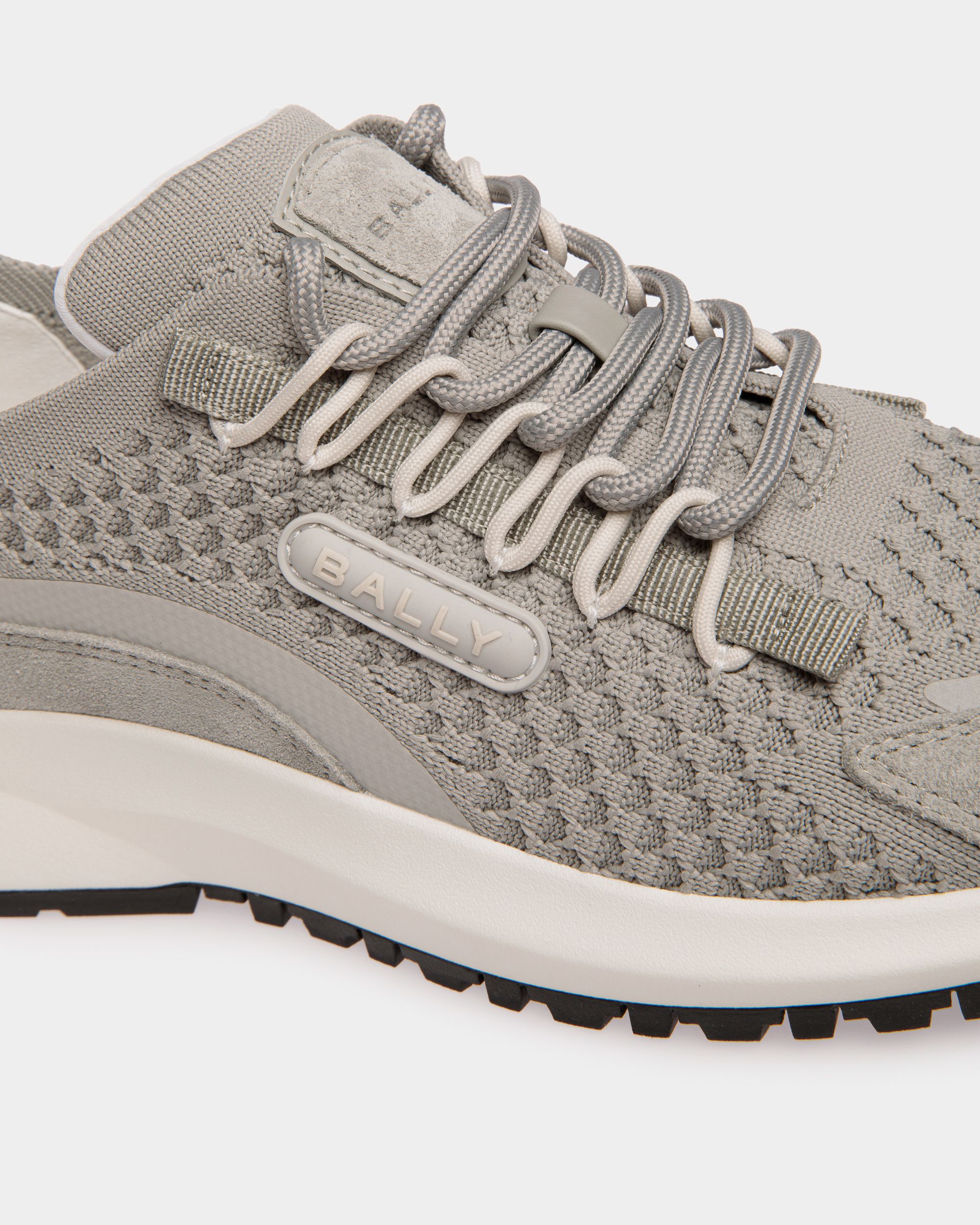 Outline Sneaker In Grey Knit Fabric - Women's - Bally - 06