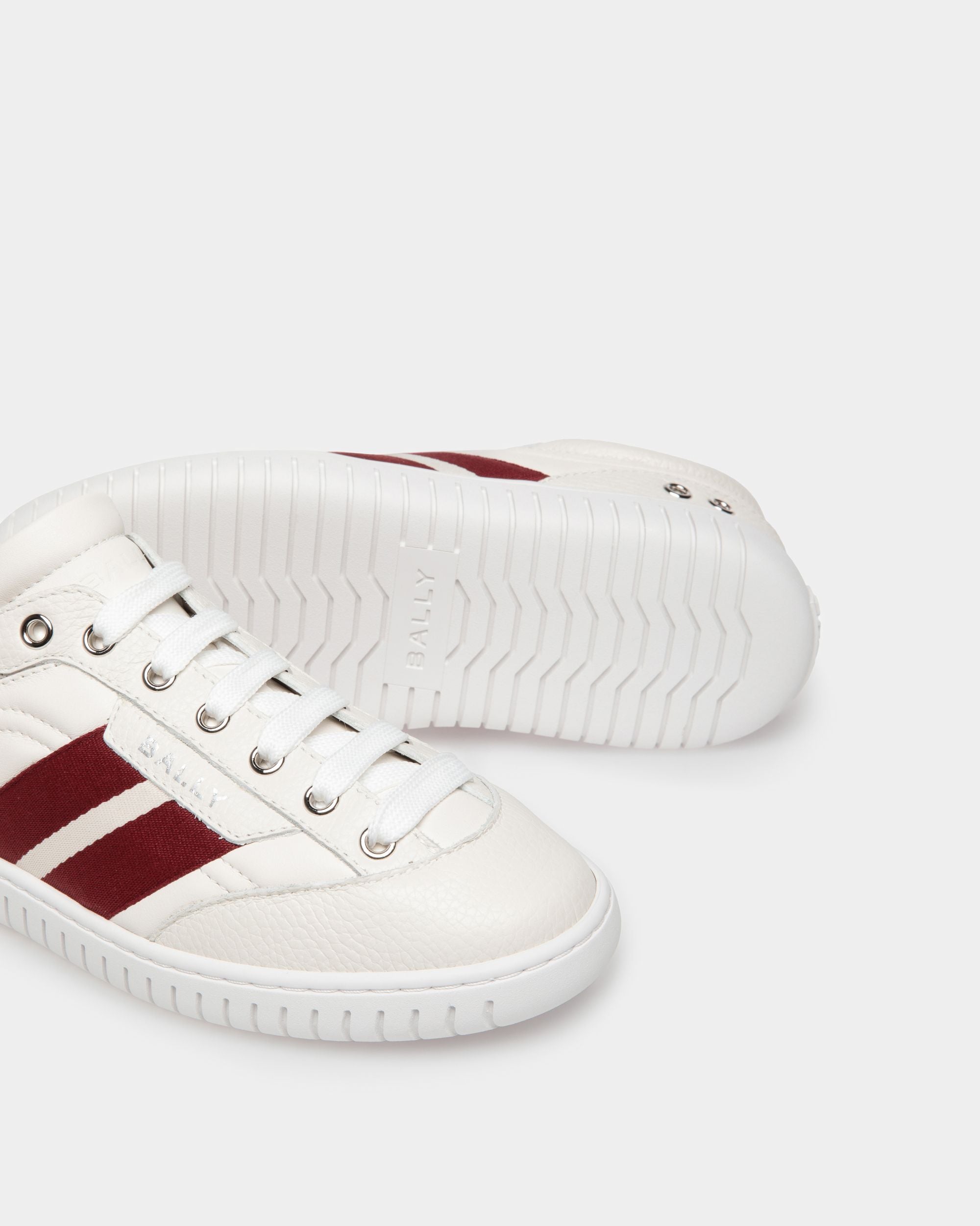 Player Sneaker In White Leather - Women's - Bally - 04
