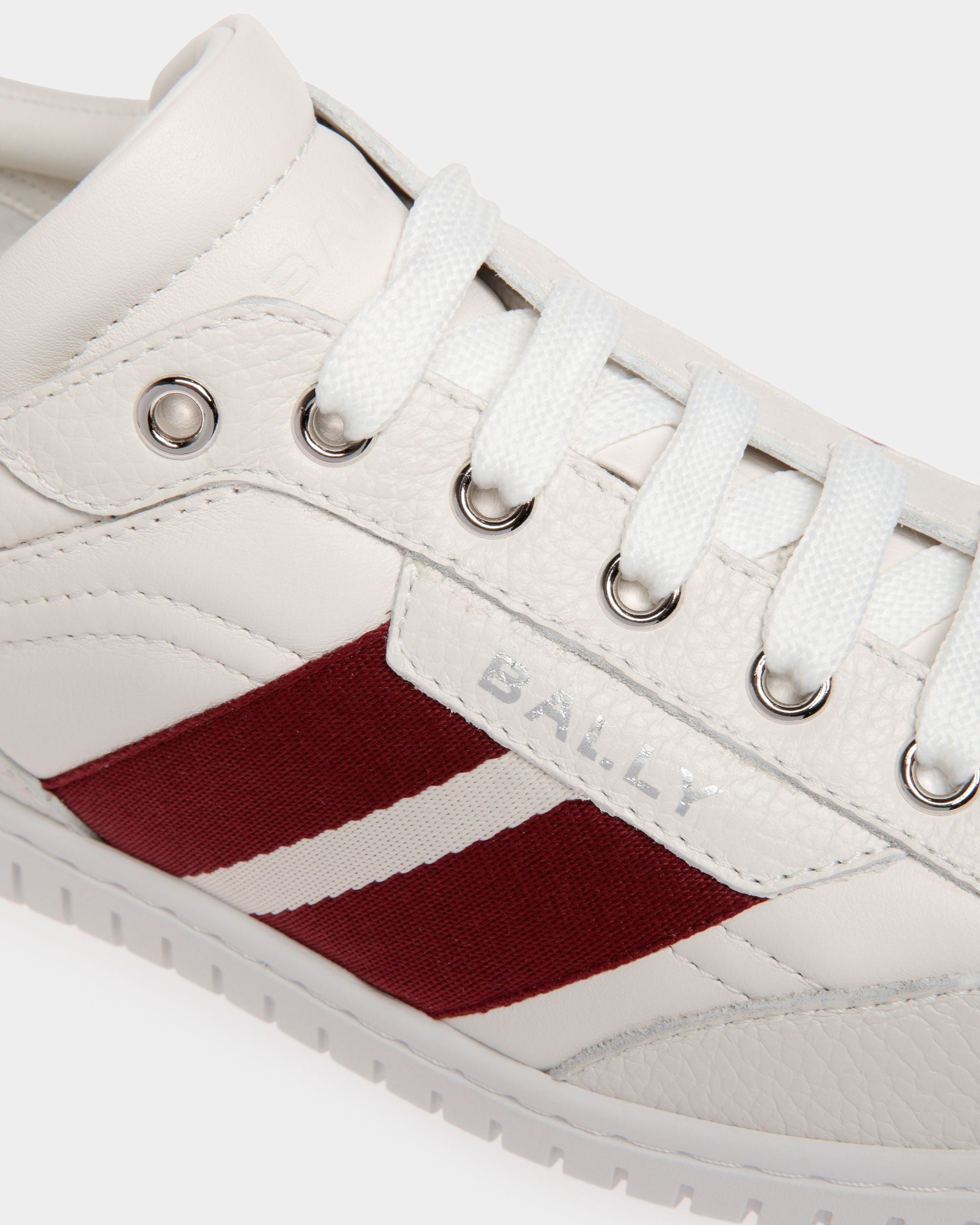 Player Sneaker In White Leather - Women's - Bally - 05