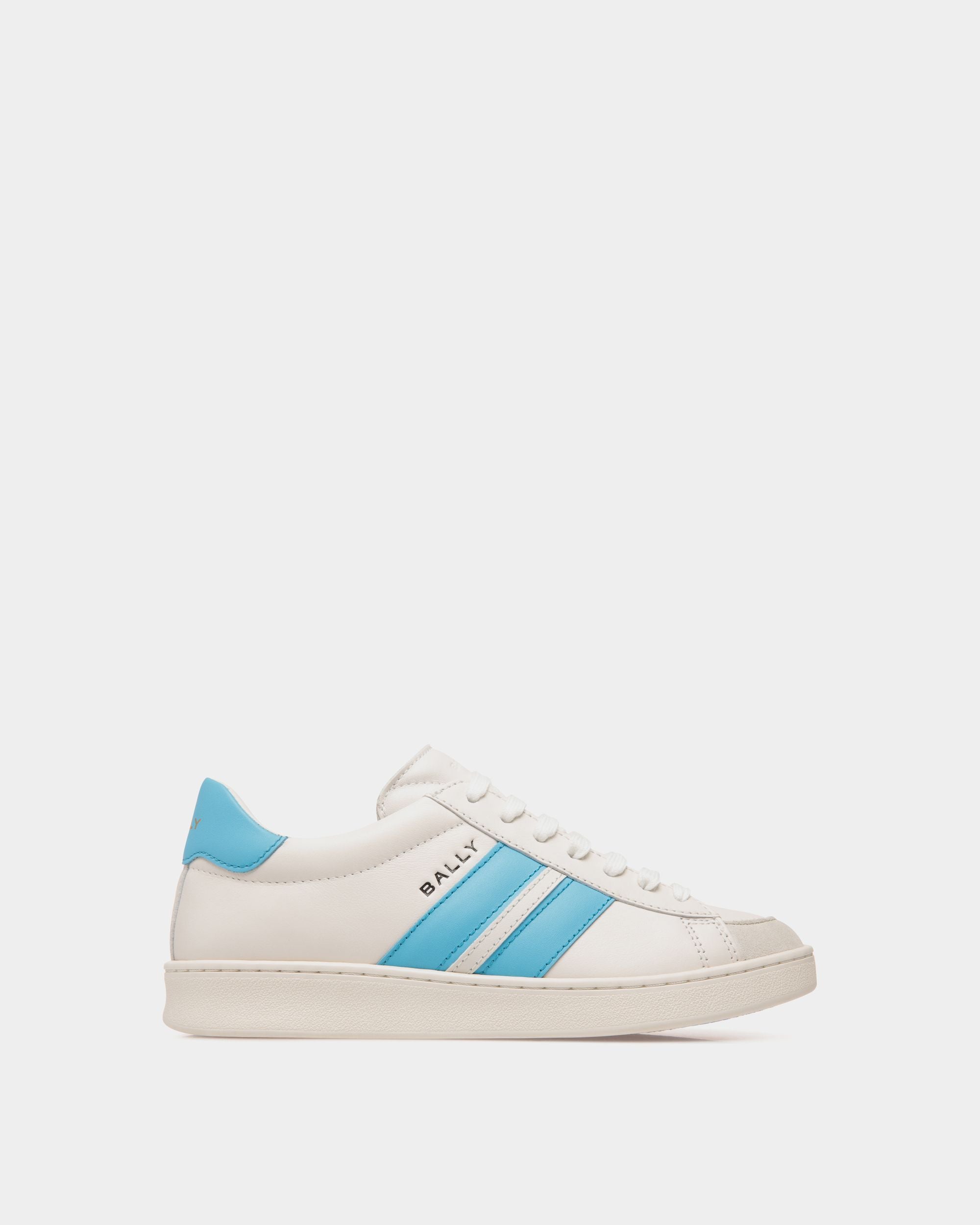 Tennis Sneaker In White Leather - Women's - Bally - 01
