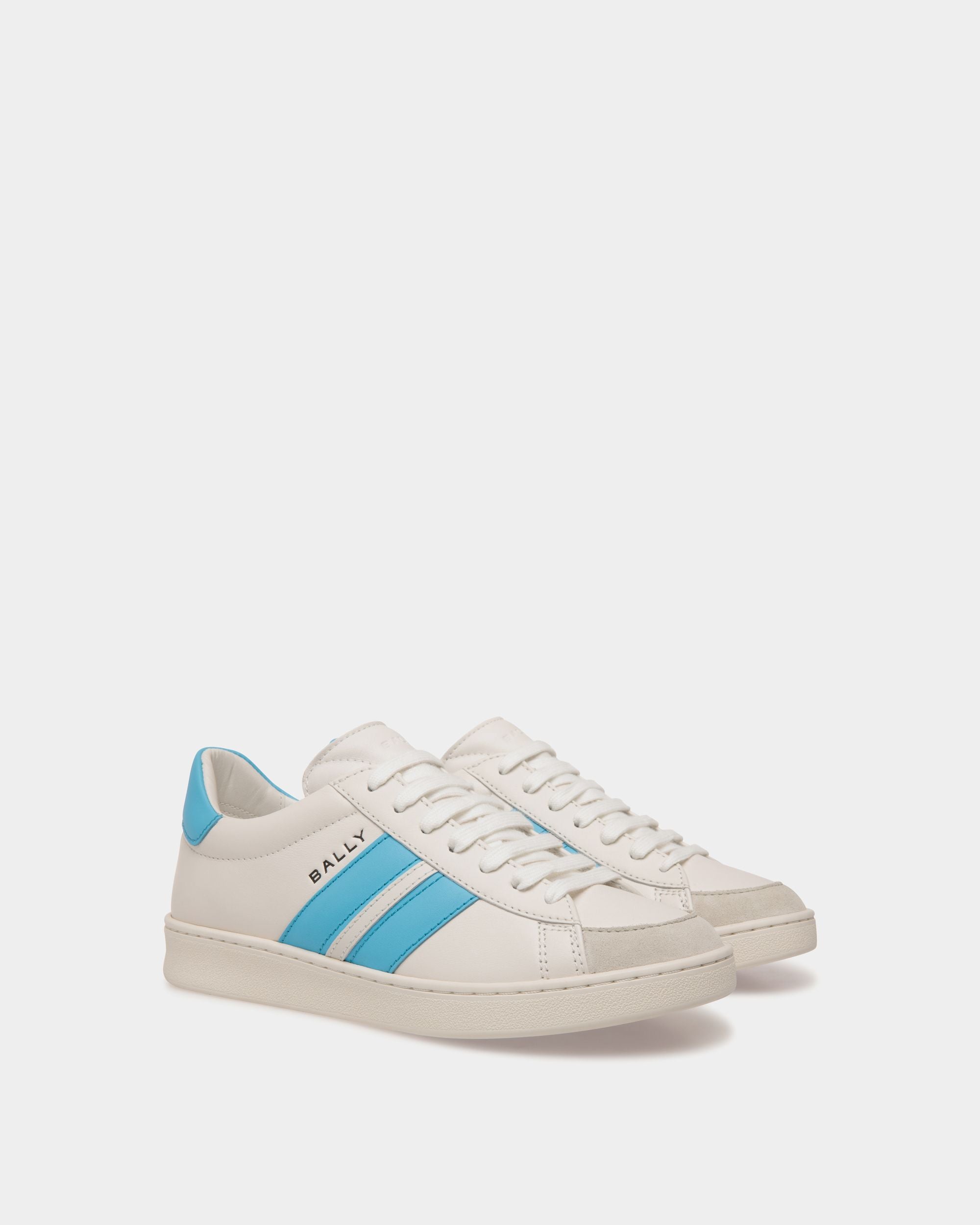 Tennis Sneaker In White Leather - Women's - Bally - 02