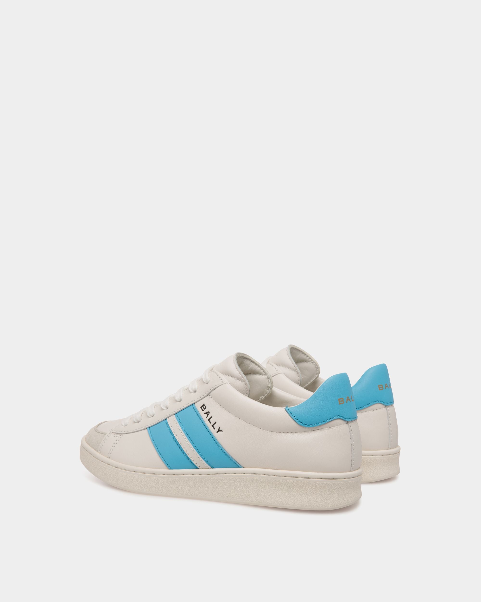 Tennis Sneaker In White Leather - Women's - Bally - 03