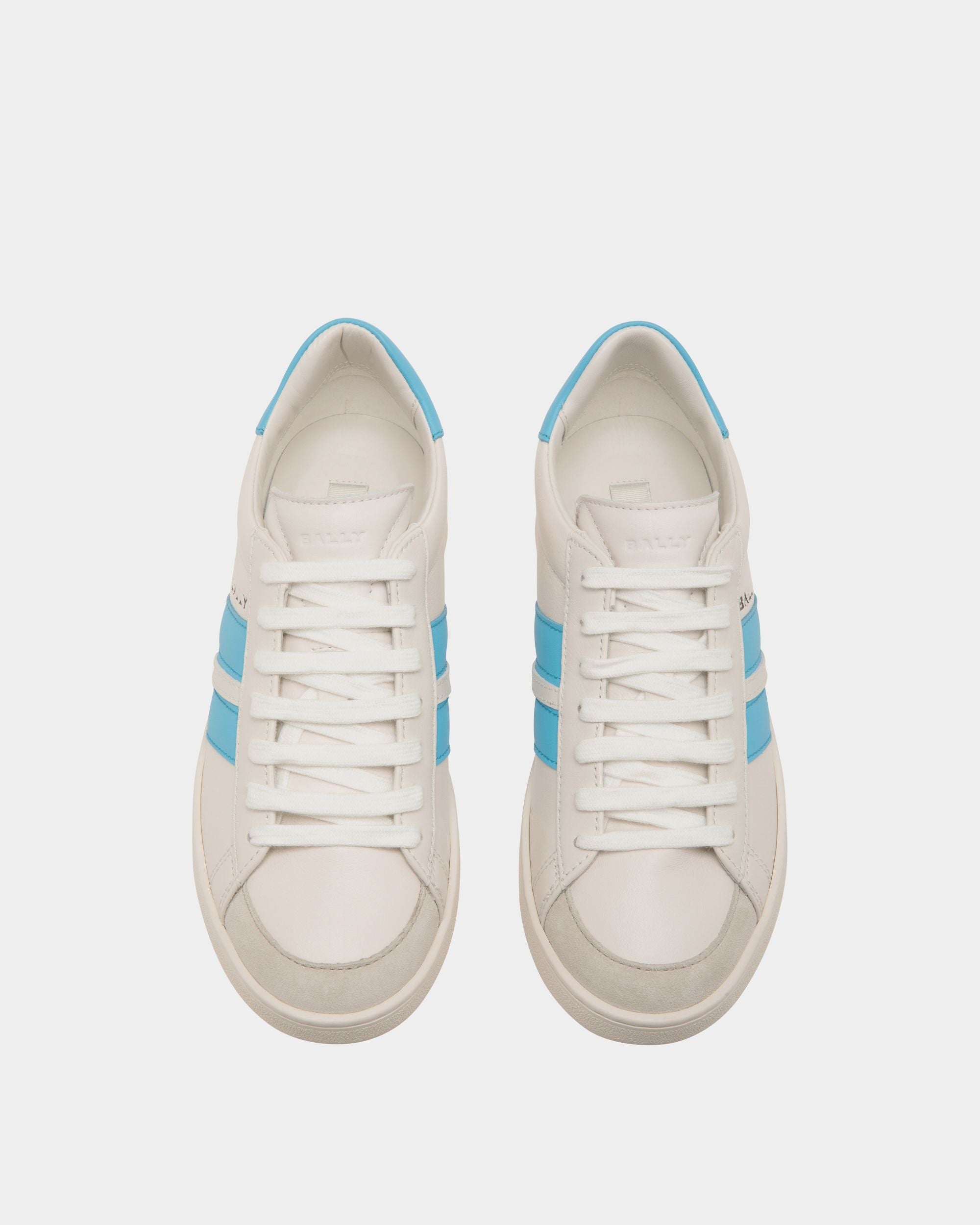 Tennis Sneaker In White Leather - Women's - Bally - 05