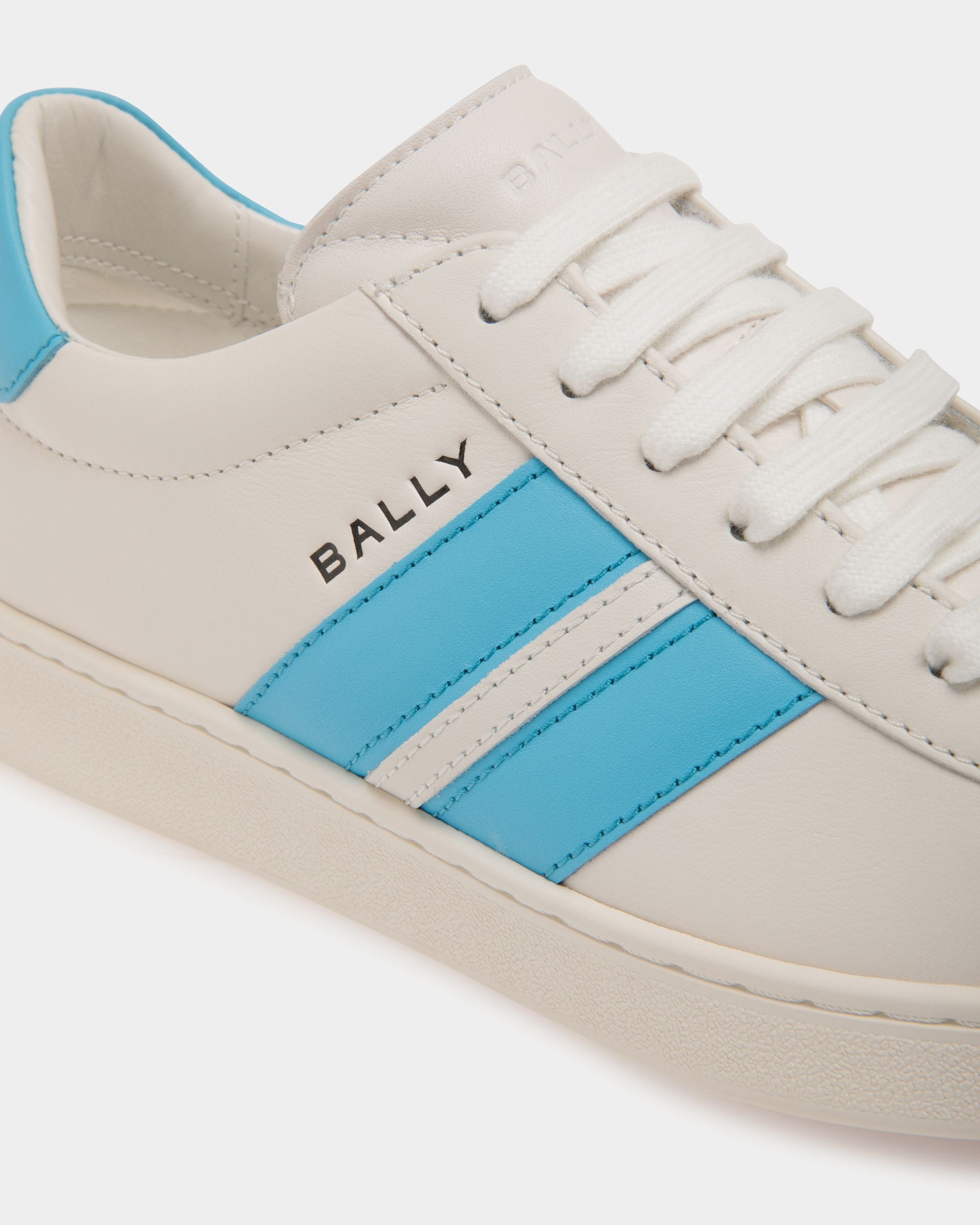 Tennis Sneaker In White Leather - Women's - Bally - 06