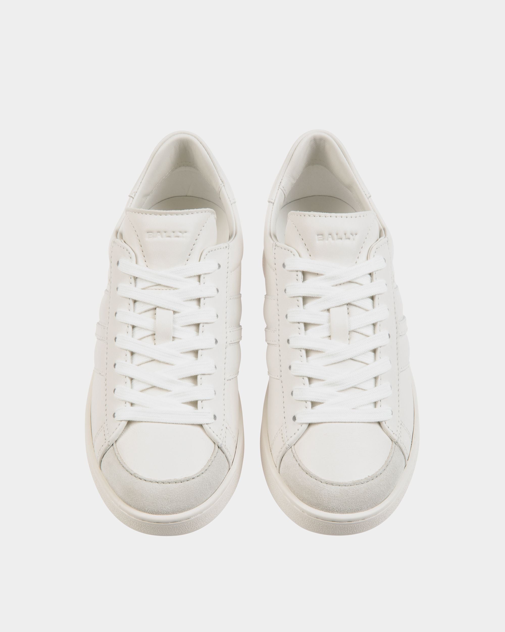 Zapatilla Tennis De Piel Blanca - Mujer - Bally - 05