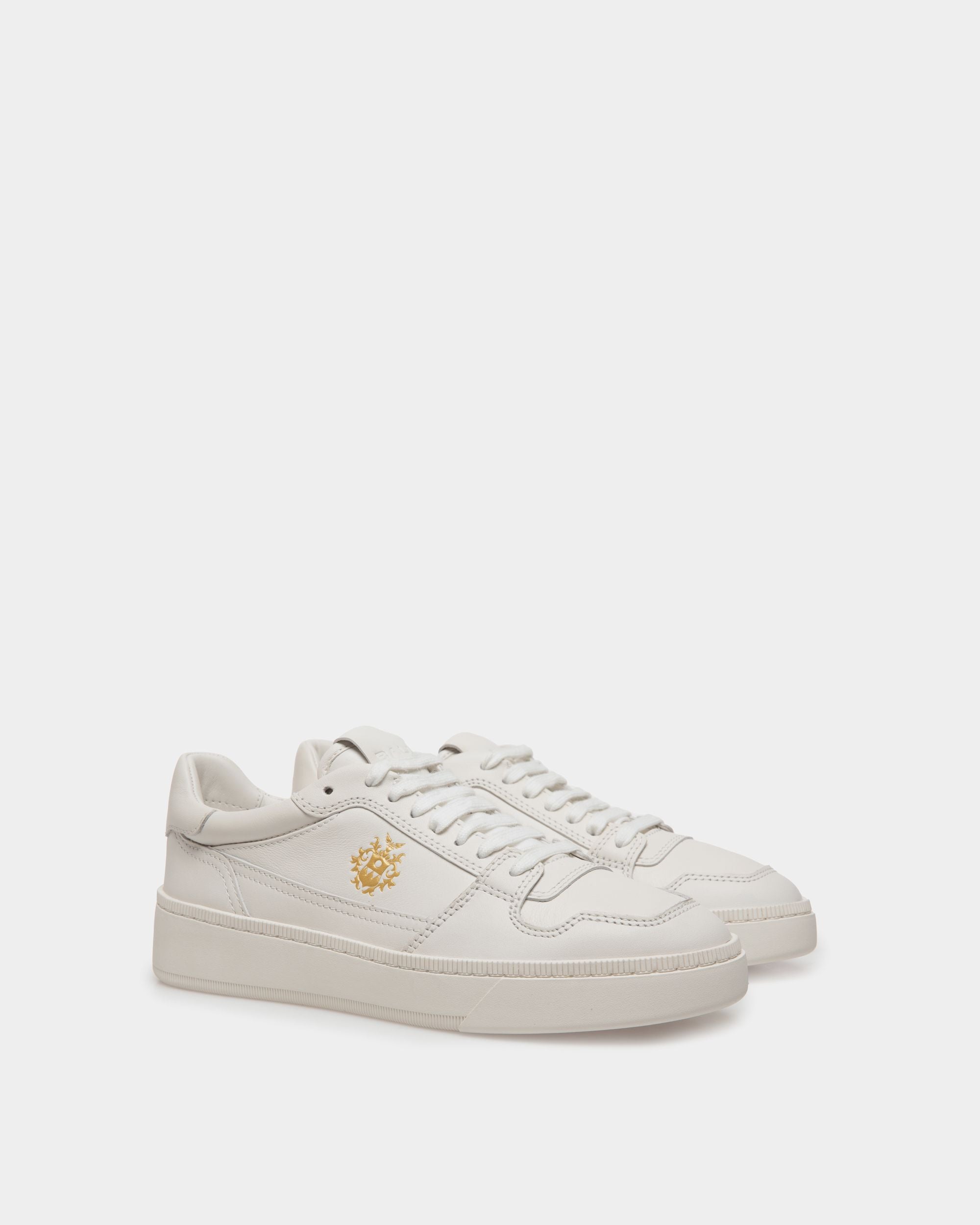 Zapatilla Raise De Piel Blanca - Mujer - Bally - 03