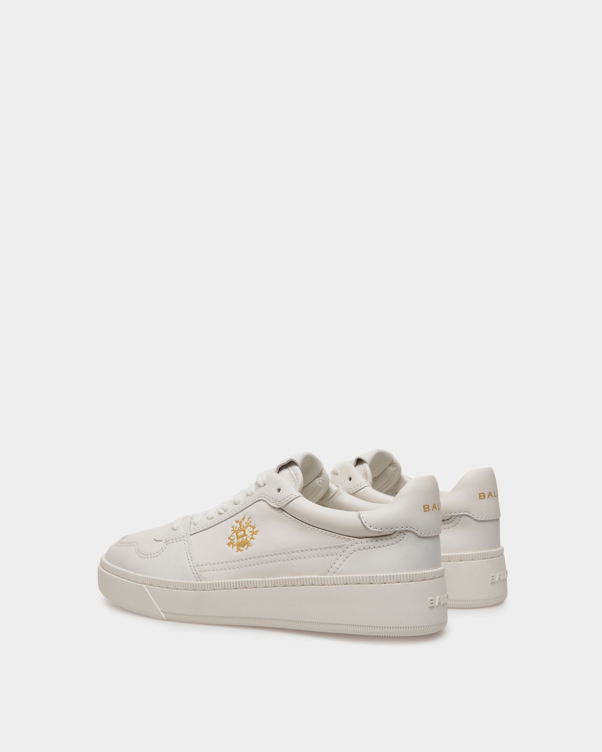 Zapatilla Raise De Piel Blanca - Mujer - Bally - 04