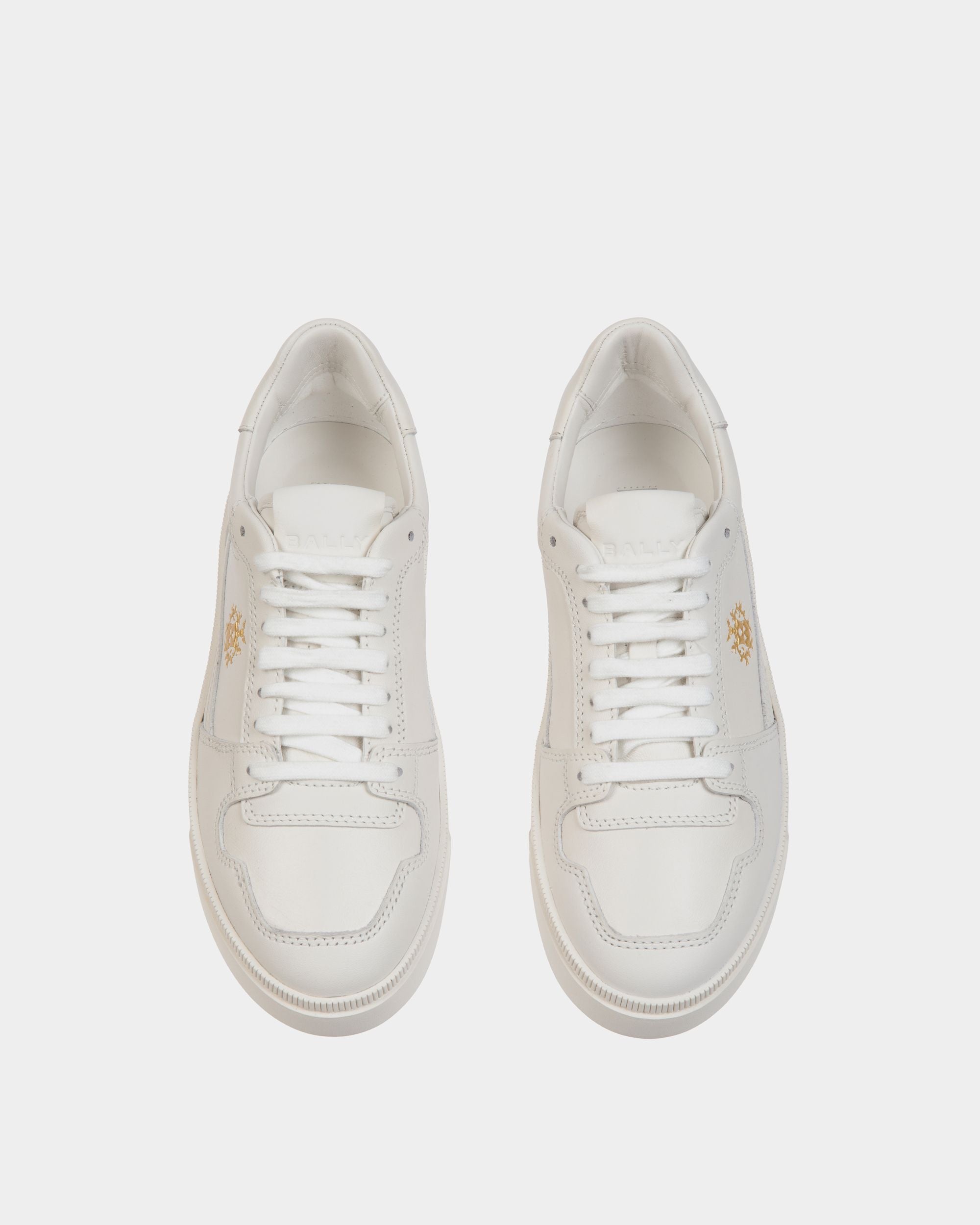 Zapatilla Raise De Piel Blanca - Mujer - Bally - 05
