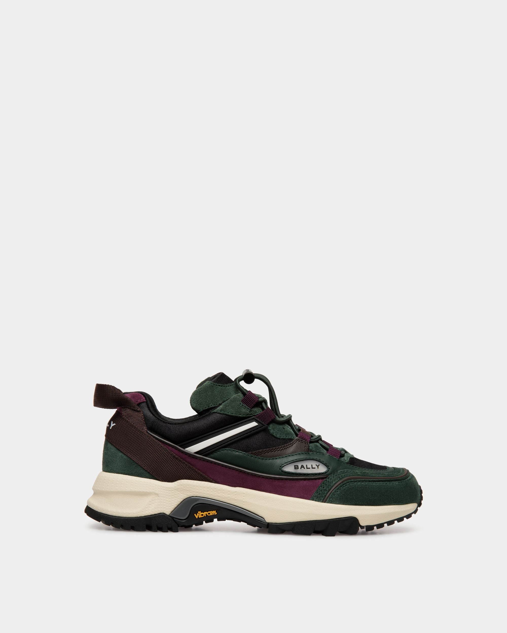 Faster Sneaker In Bottle Green Nylon - Women's - Bally - 01