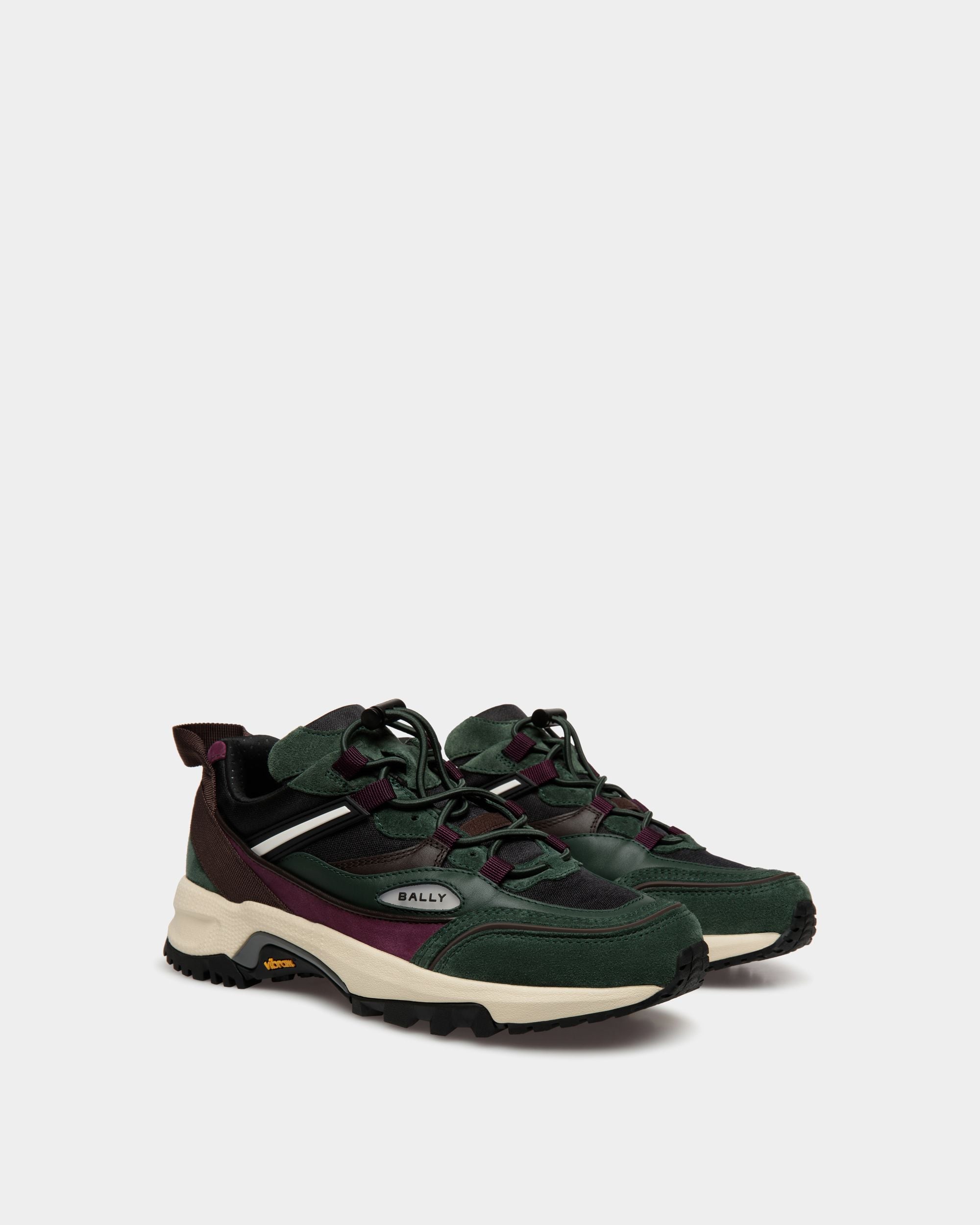 Faster Sneaker In Bottle Green Nylon - Women's - Bally - 02