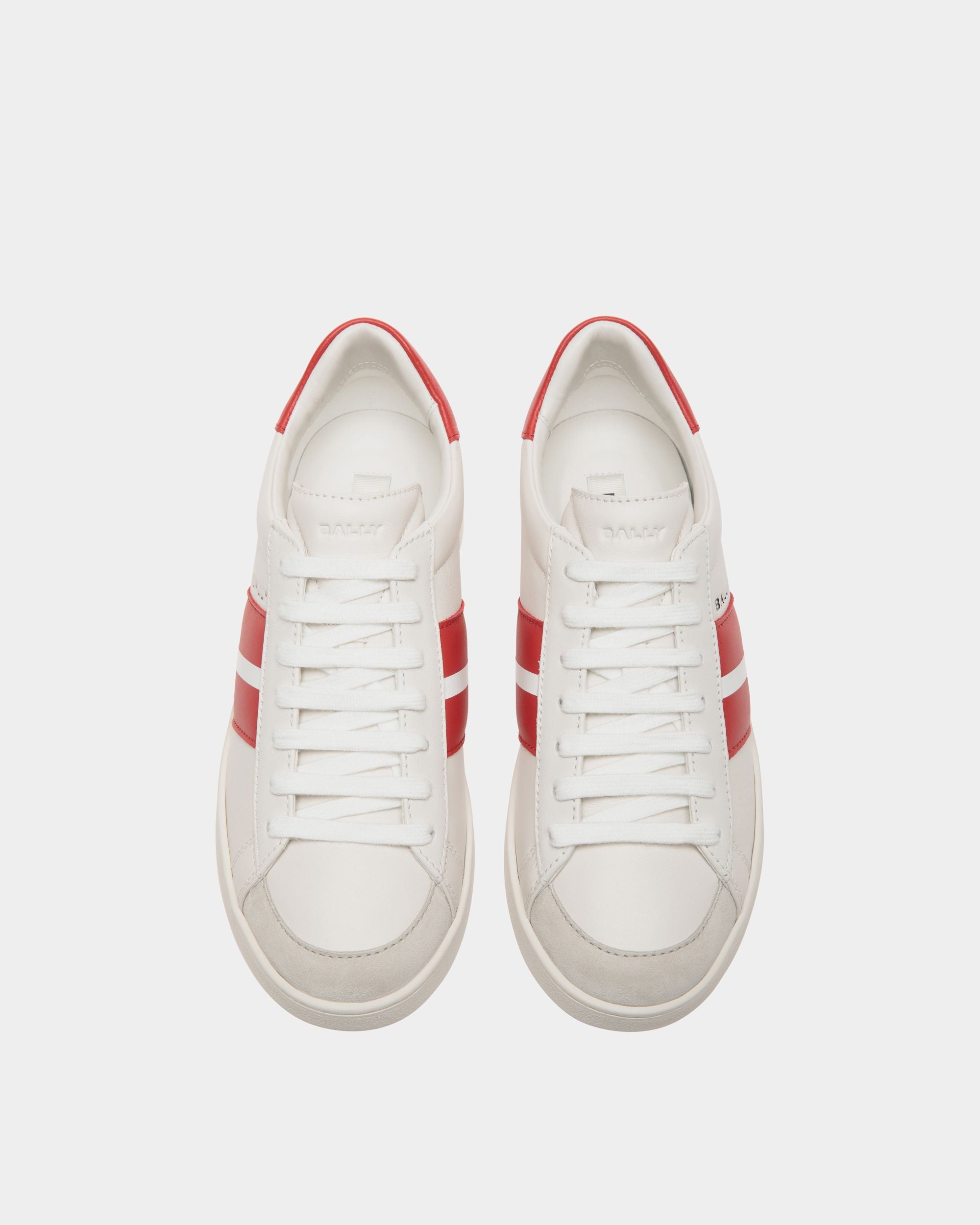 Tennis Sneaker In White Leather - Women's - Bally - 04