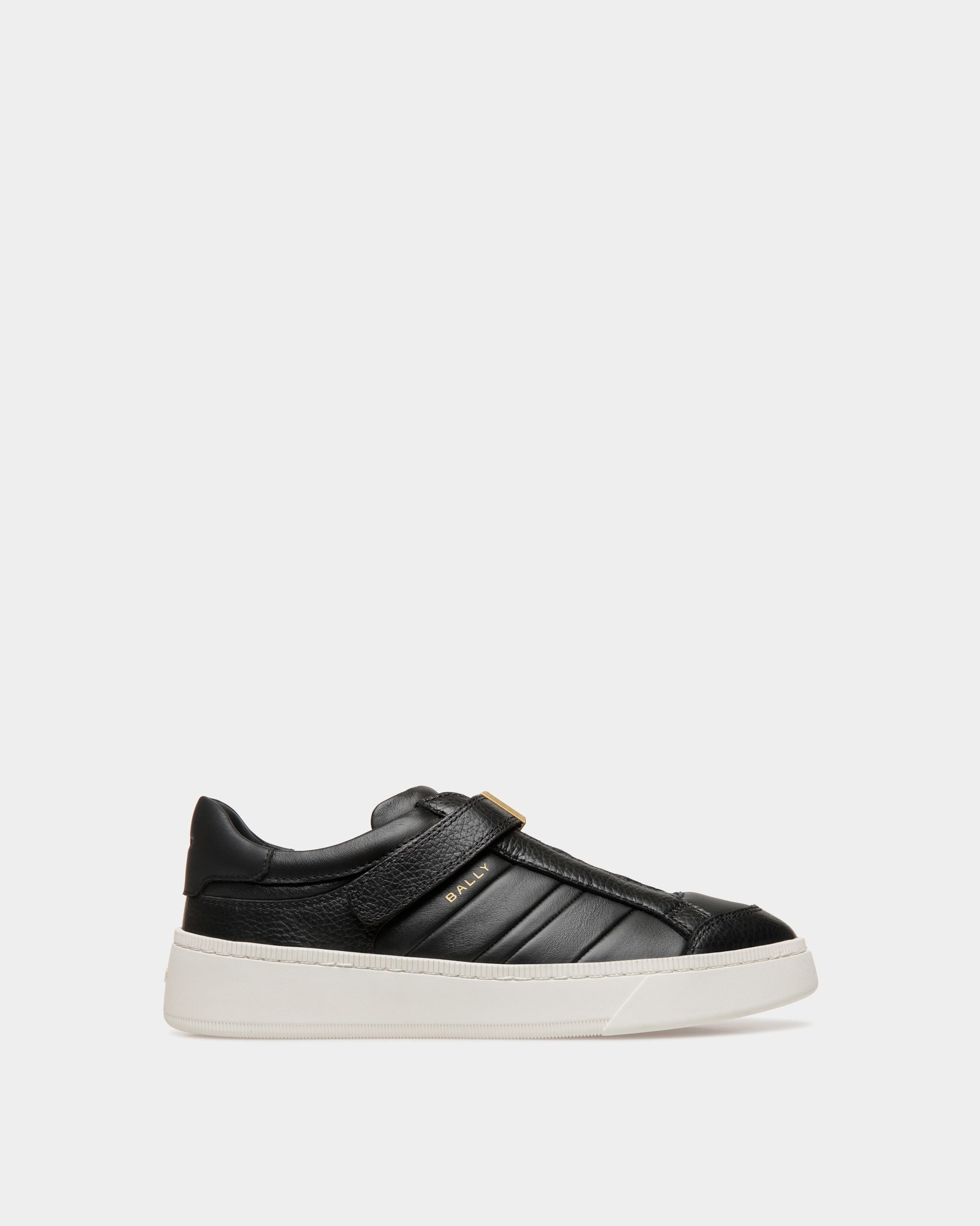 Raise Sneaker In Black Leather - Mujer - Bally - 01