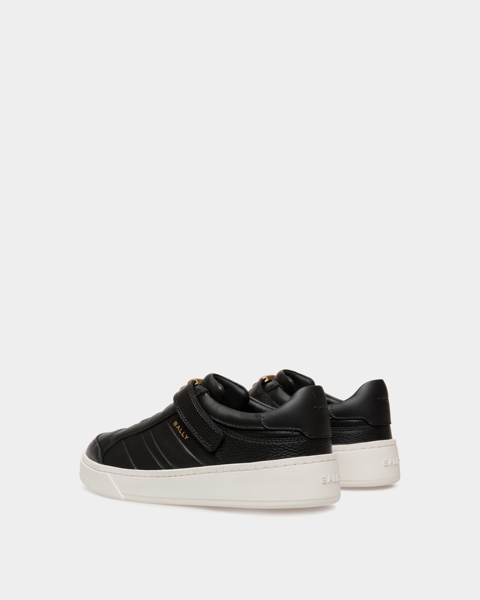 Raise Sneaker In Black Leather - Mujer - Bally - 03