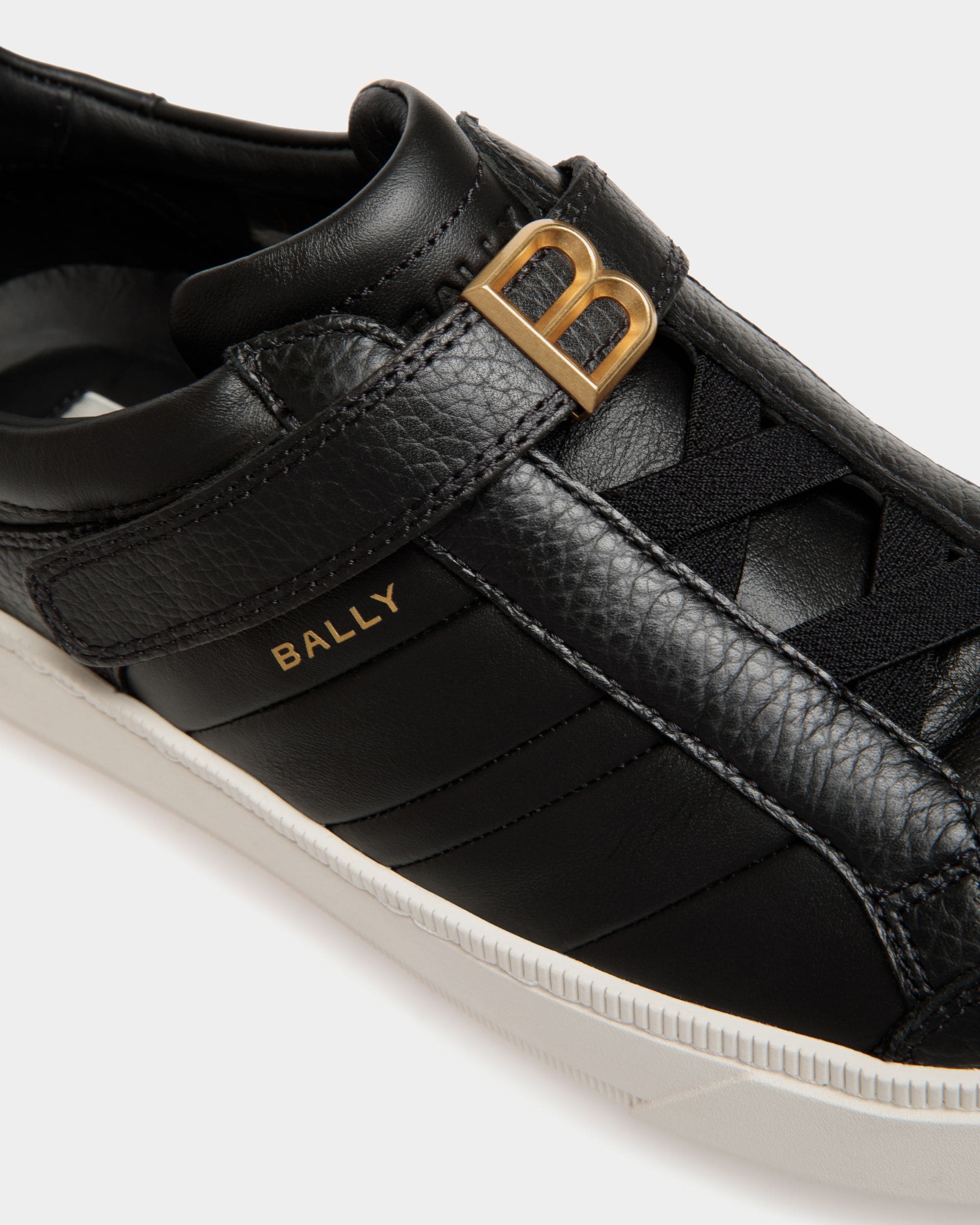 Raise Sneaker In Black Leather - Mujer - Bally - 05