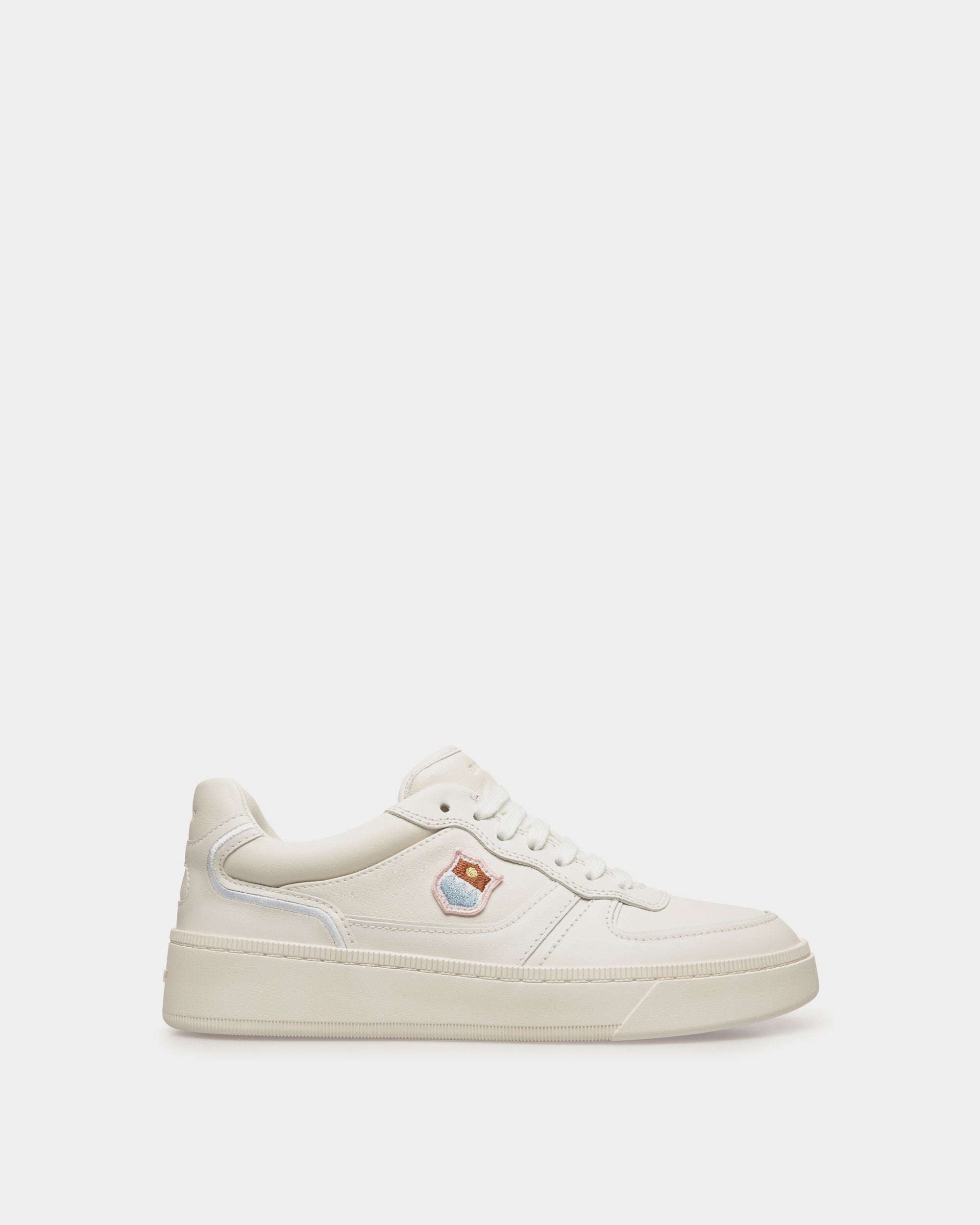 Zapatilla Raise De Piel Blanca - Mujer - Bally - 01