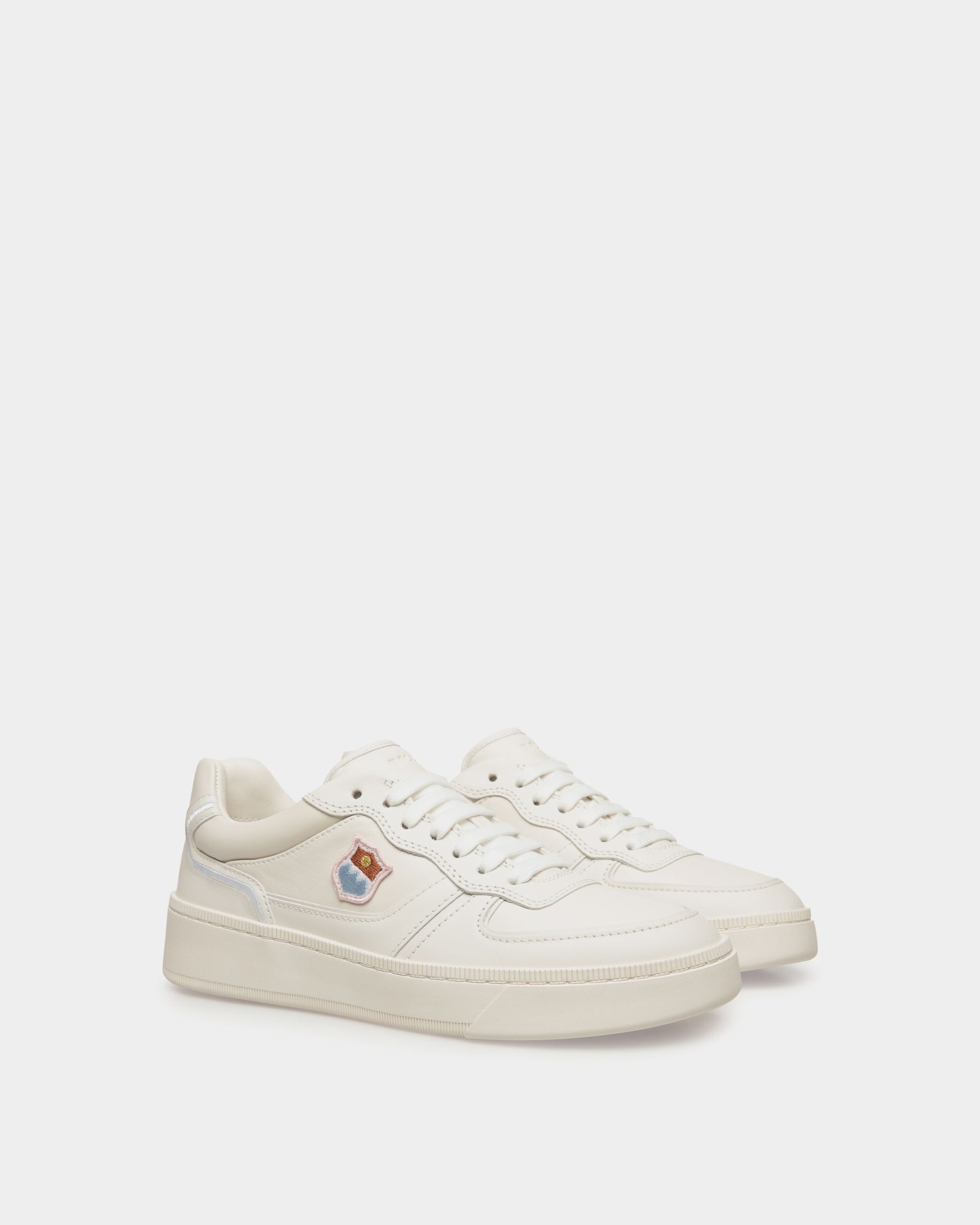 Zapatilla Raise De Piel Blanca - Mujer - Bally - 02