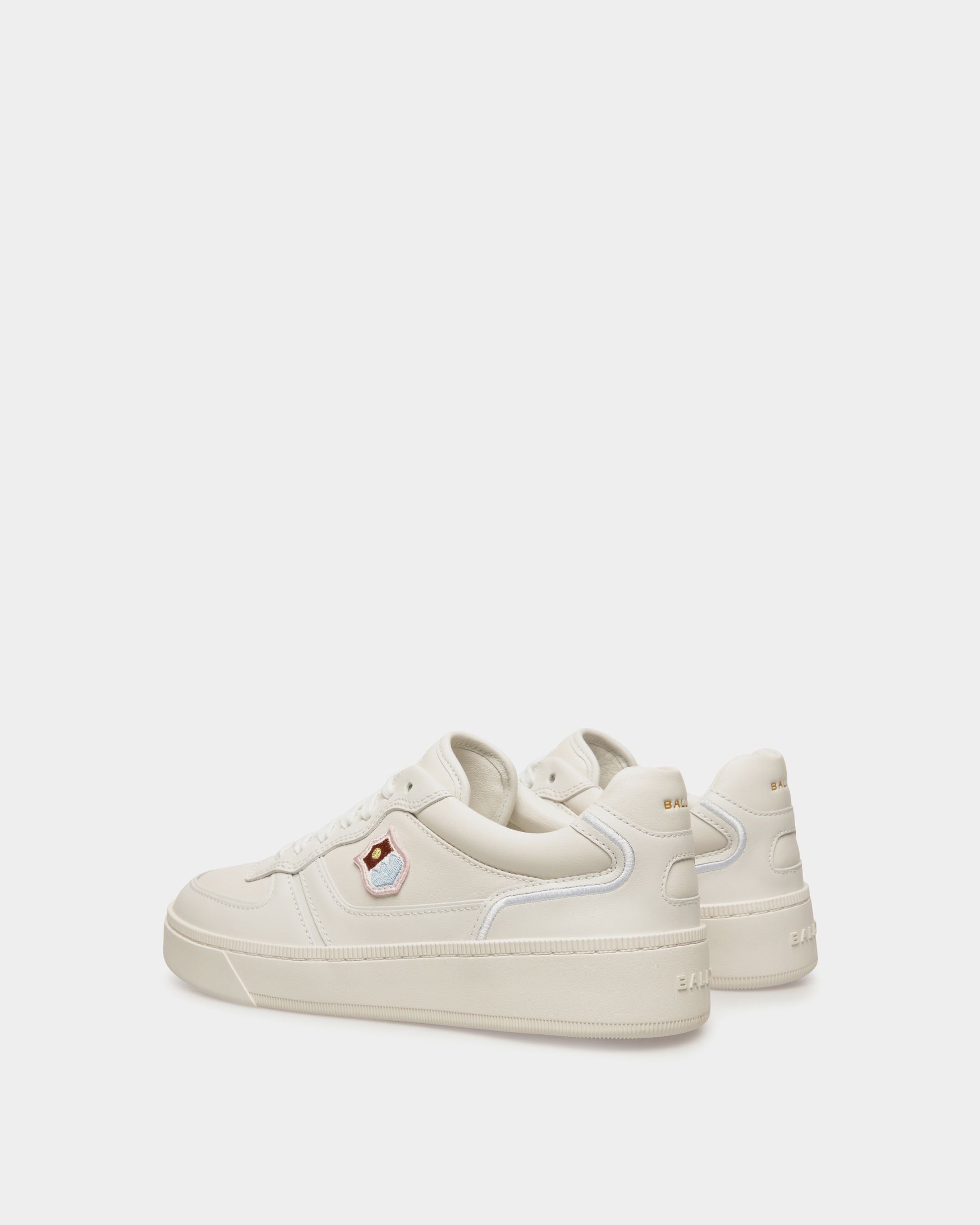 Zapatilla Raise De Piel Blanca - Mujer - Bally - 03