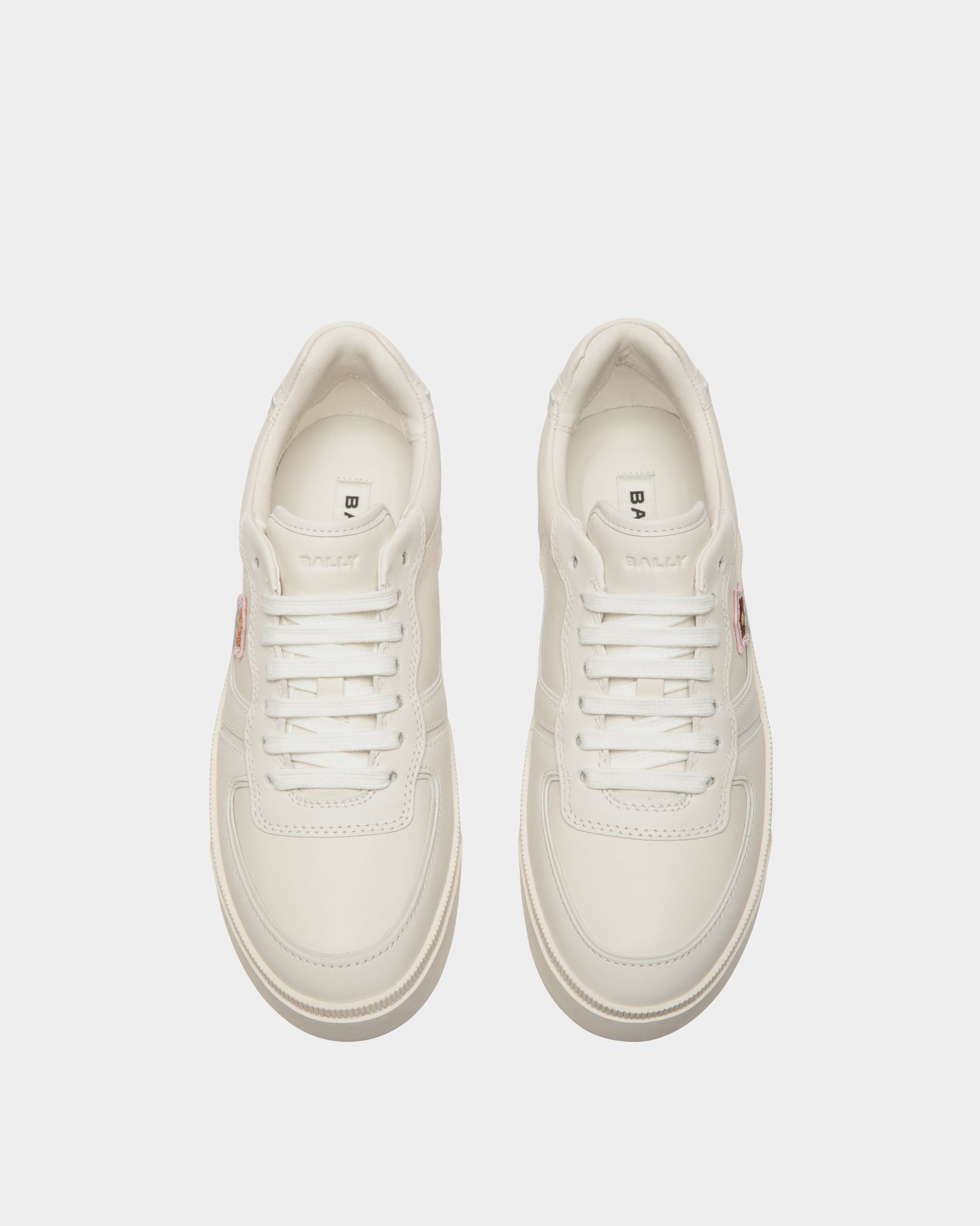 Zapatilla Raise De Piel Blanca - Mujer - Bally - 04