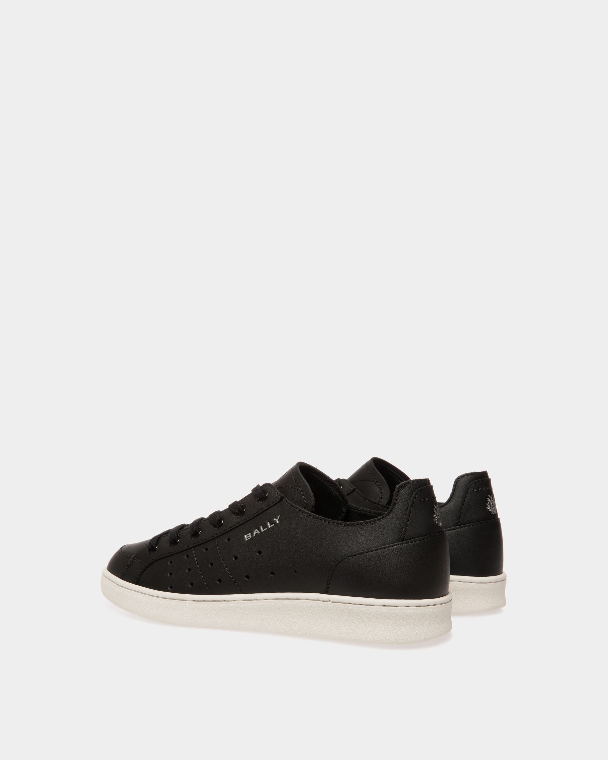 Zapatilla Tennis De Piel Color Negro - Mujer - Bally - 04