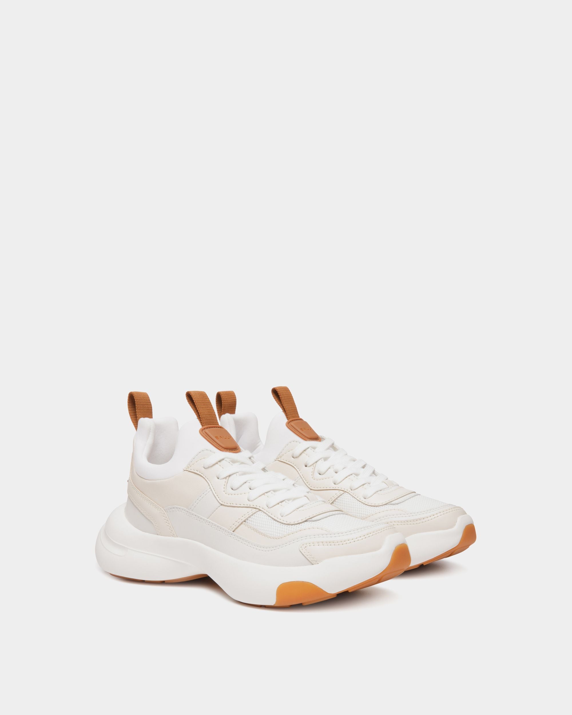 Zapatilla Dune De Piel Blanca - Mujer - Bally - 03
