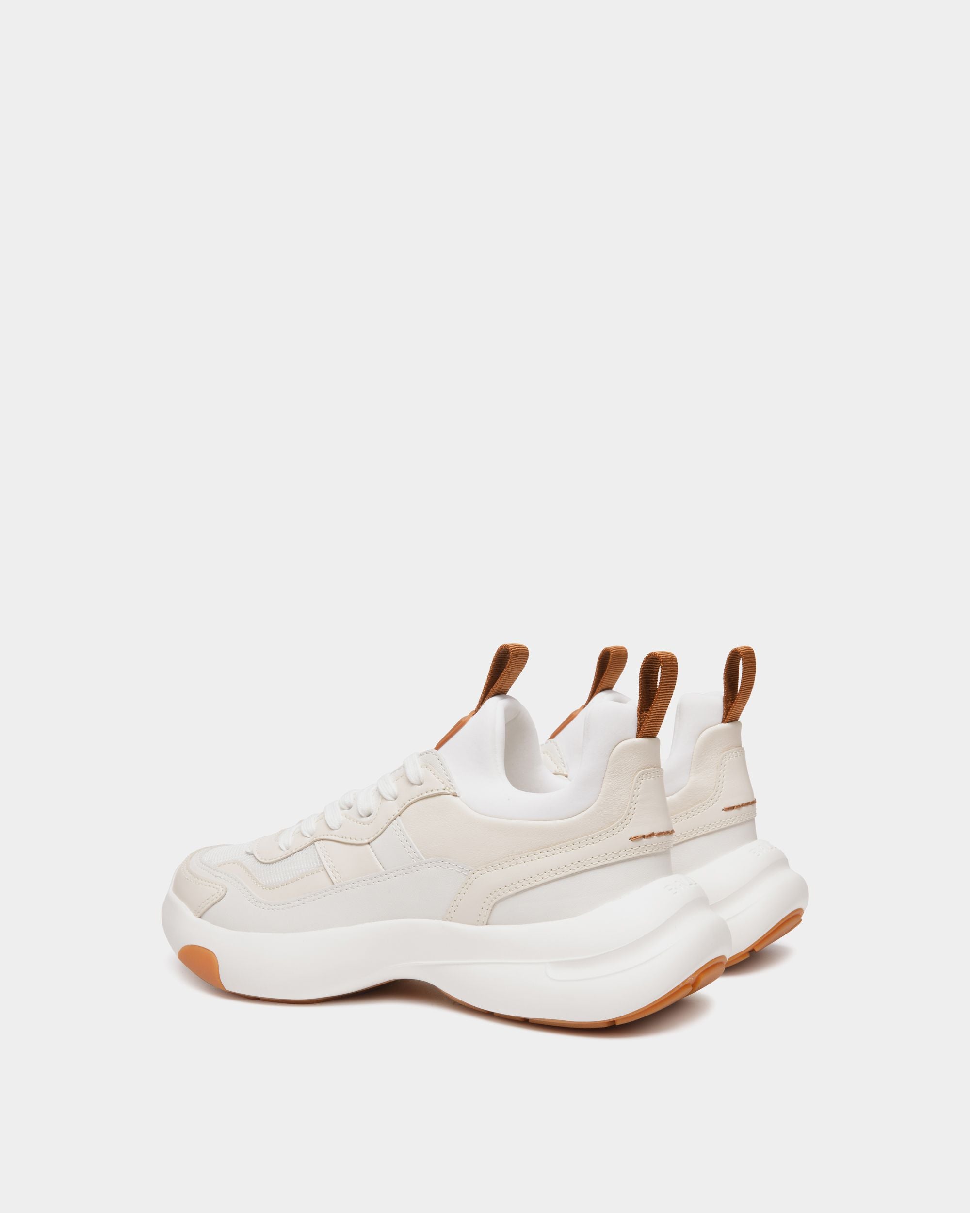 Zapatilla Dune De Piel Blanca - Mujer - Bally - 04