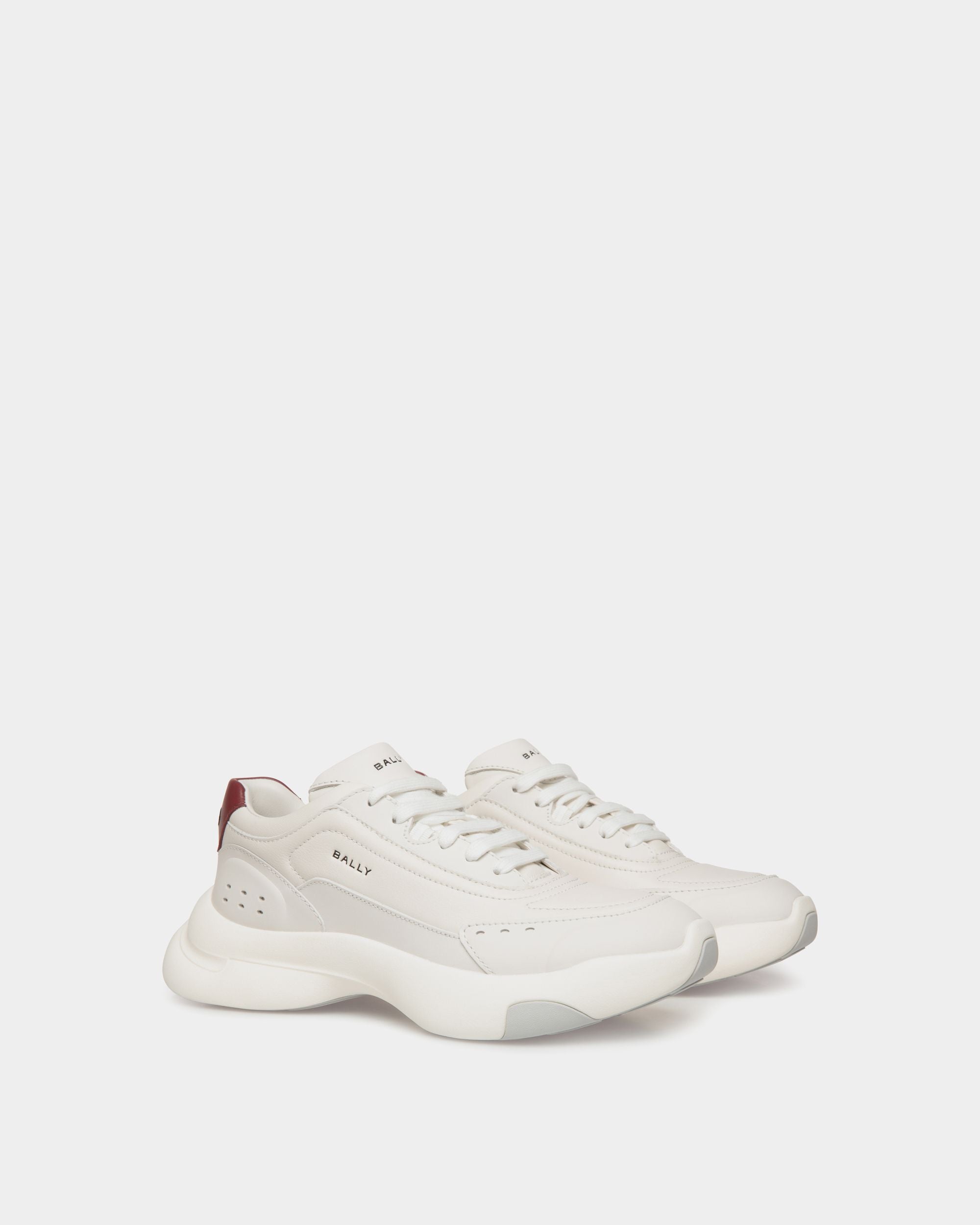 Zapatilla Dune De Piel Blanca - Mujer - Bally - 03