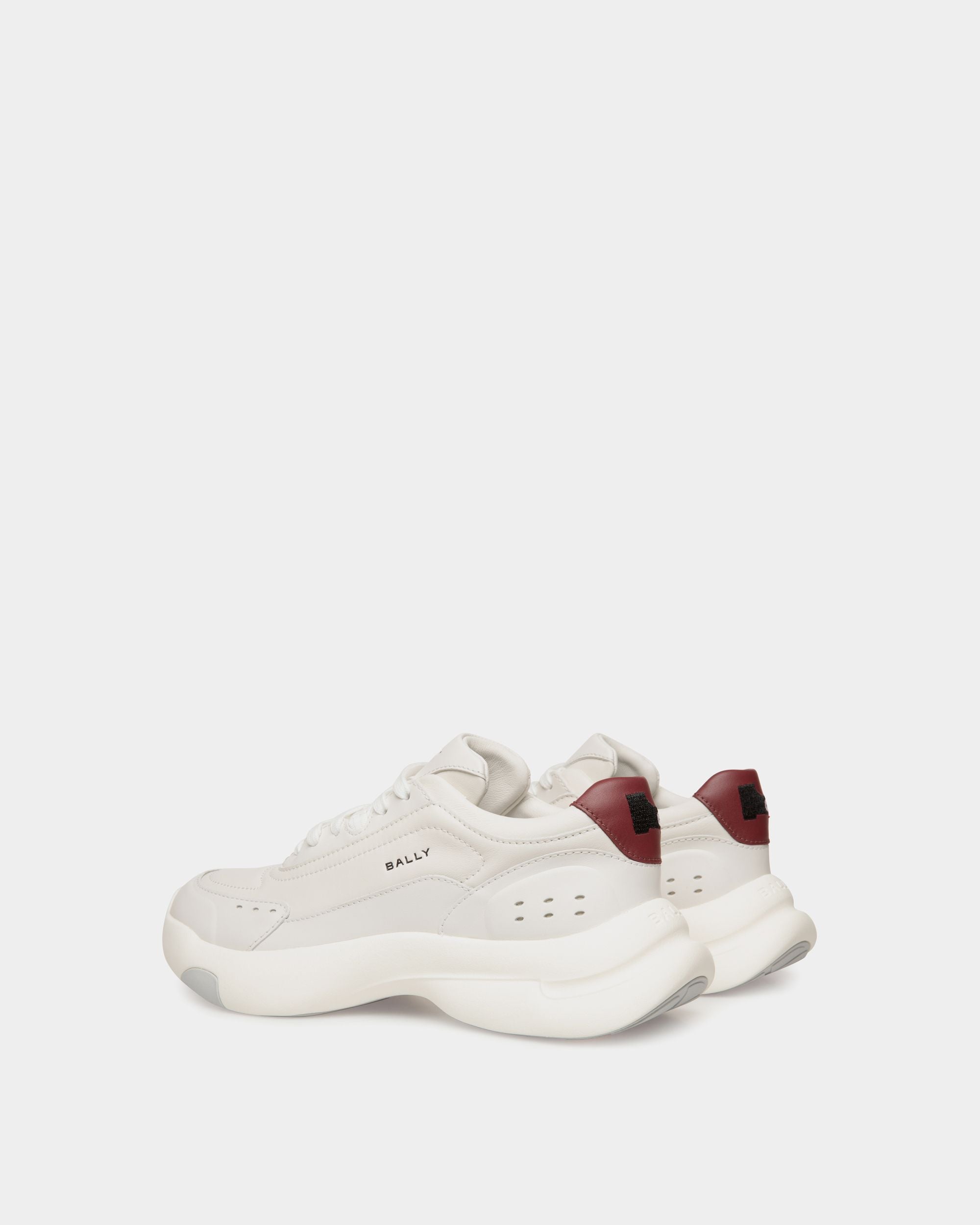 Zapatilla Dune De Piel Blanca - Mujer - Bally - 04