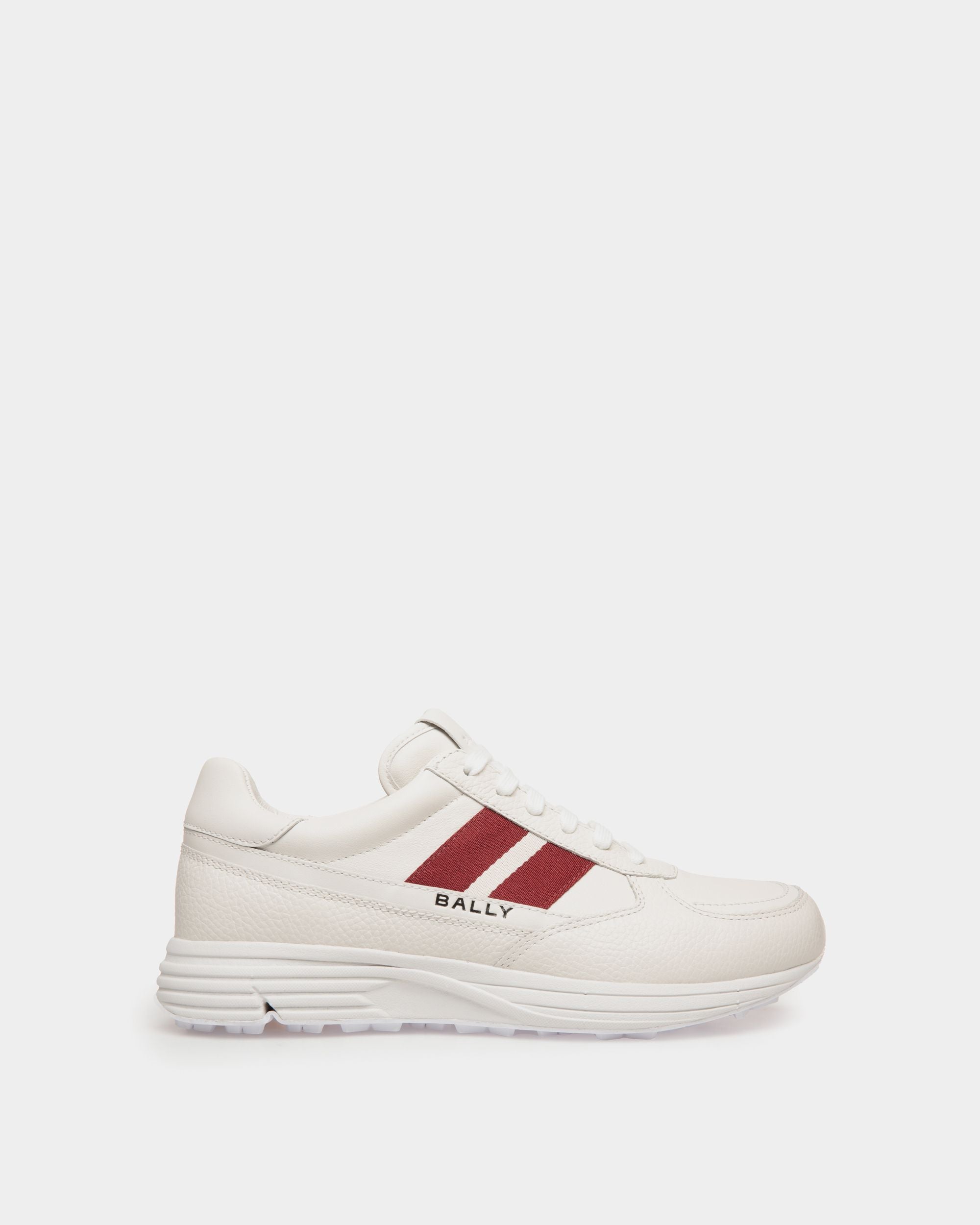 Golf Capsule Sneaker in White Grained Leather - Women's - Bally - 01