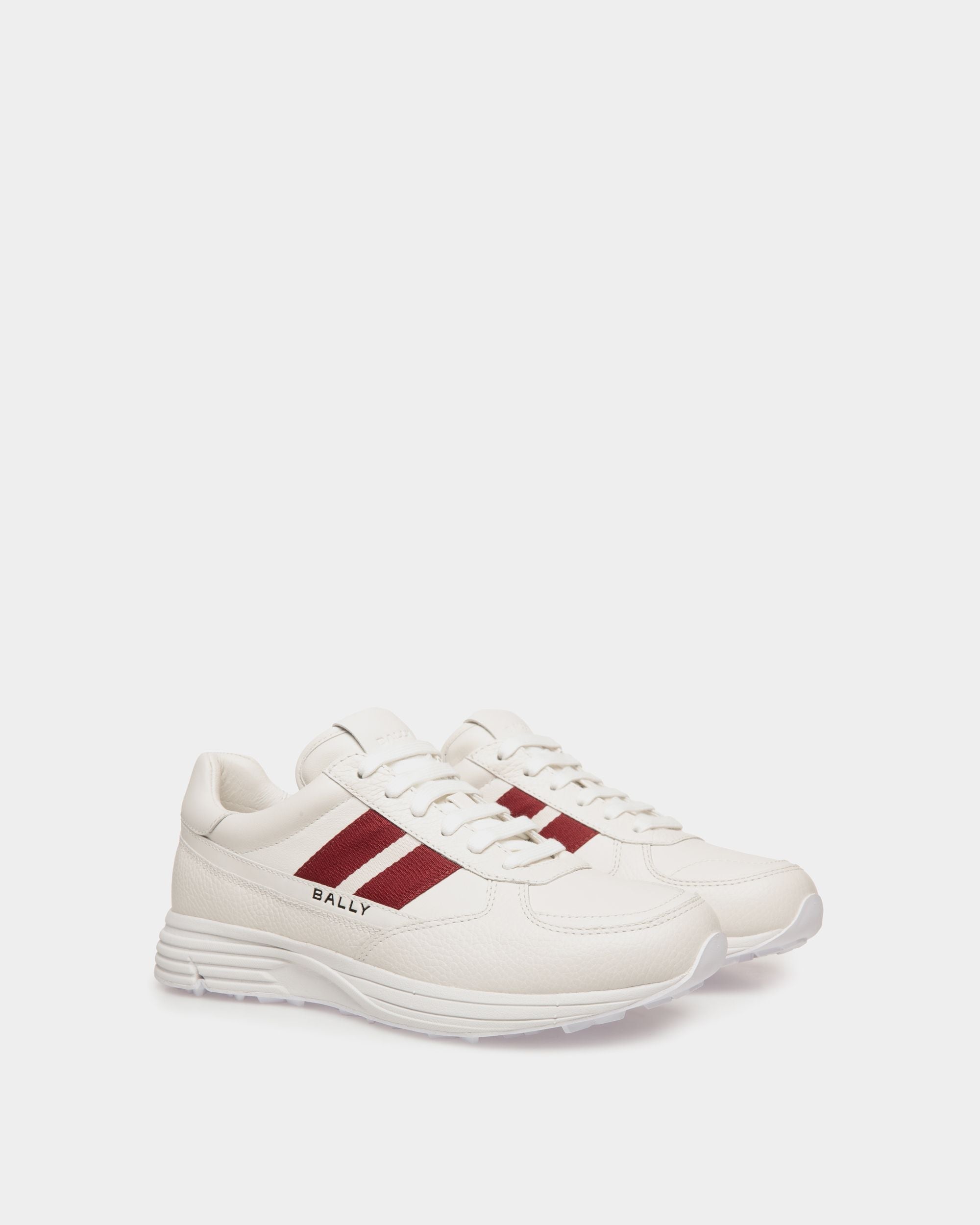 Golf Capsule Sneaker in White Grained Leather - Women's - Bally - 02