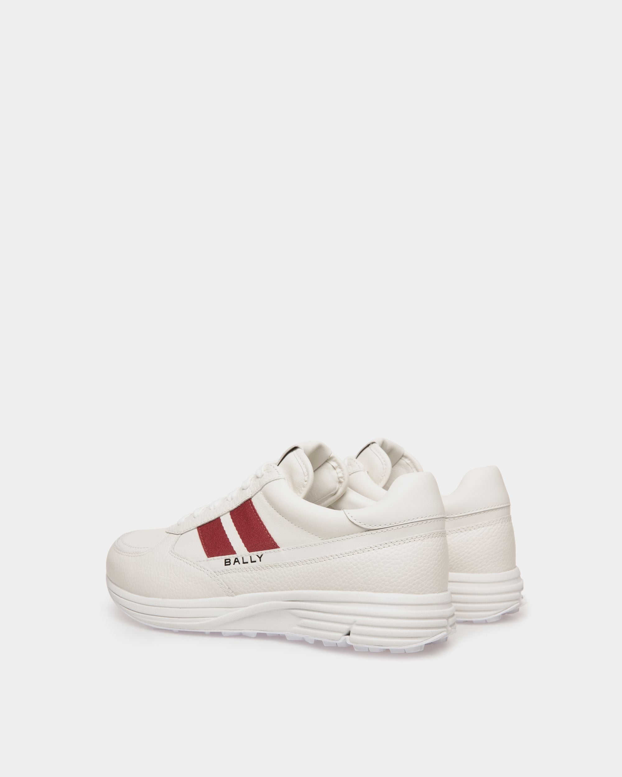 Golf Capsule Sneaker in White Grained Leather - Women's - Bally - 03