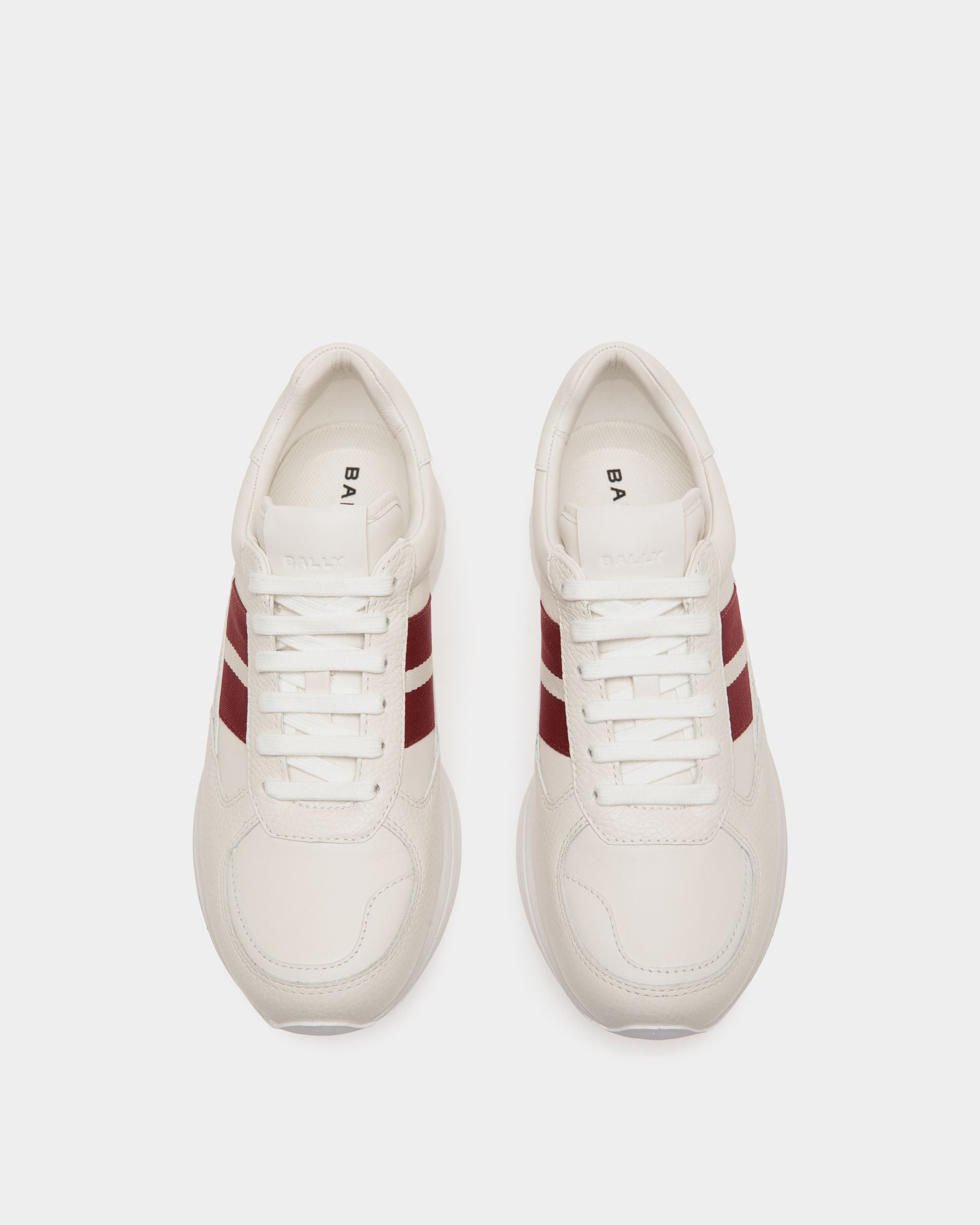 Golf Capsule Sneaker in White Grained Leather - Women's - Bally - 04