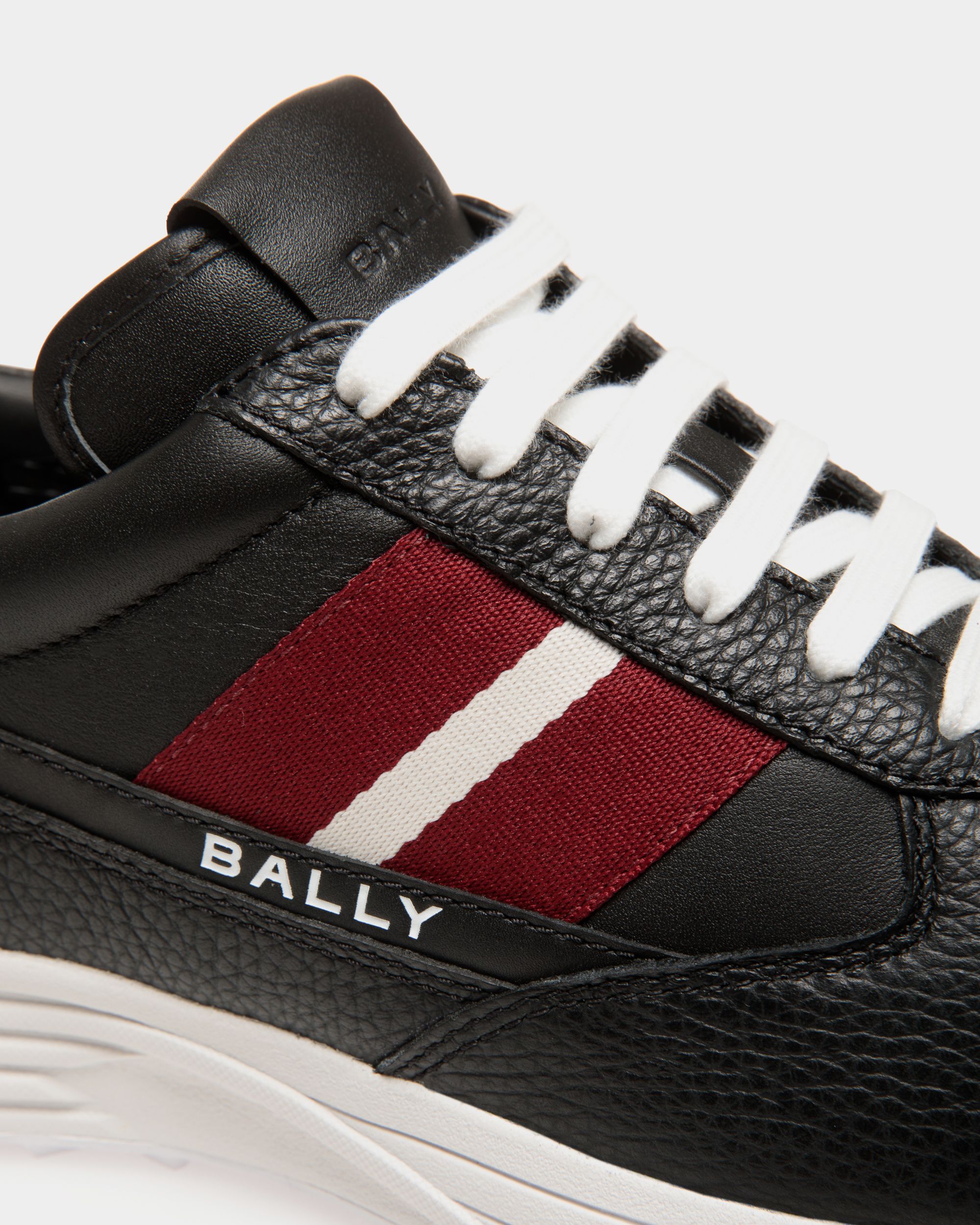 Golf Capsule Sneaker in Black Grained Leather - Women's - Bally - 05
