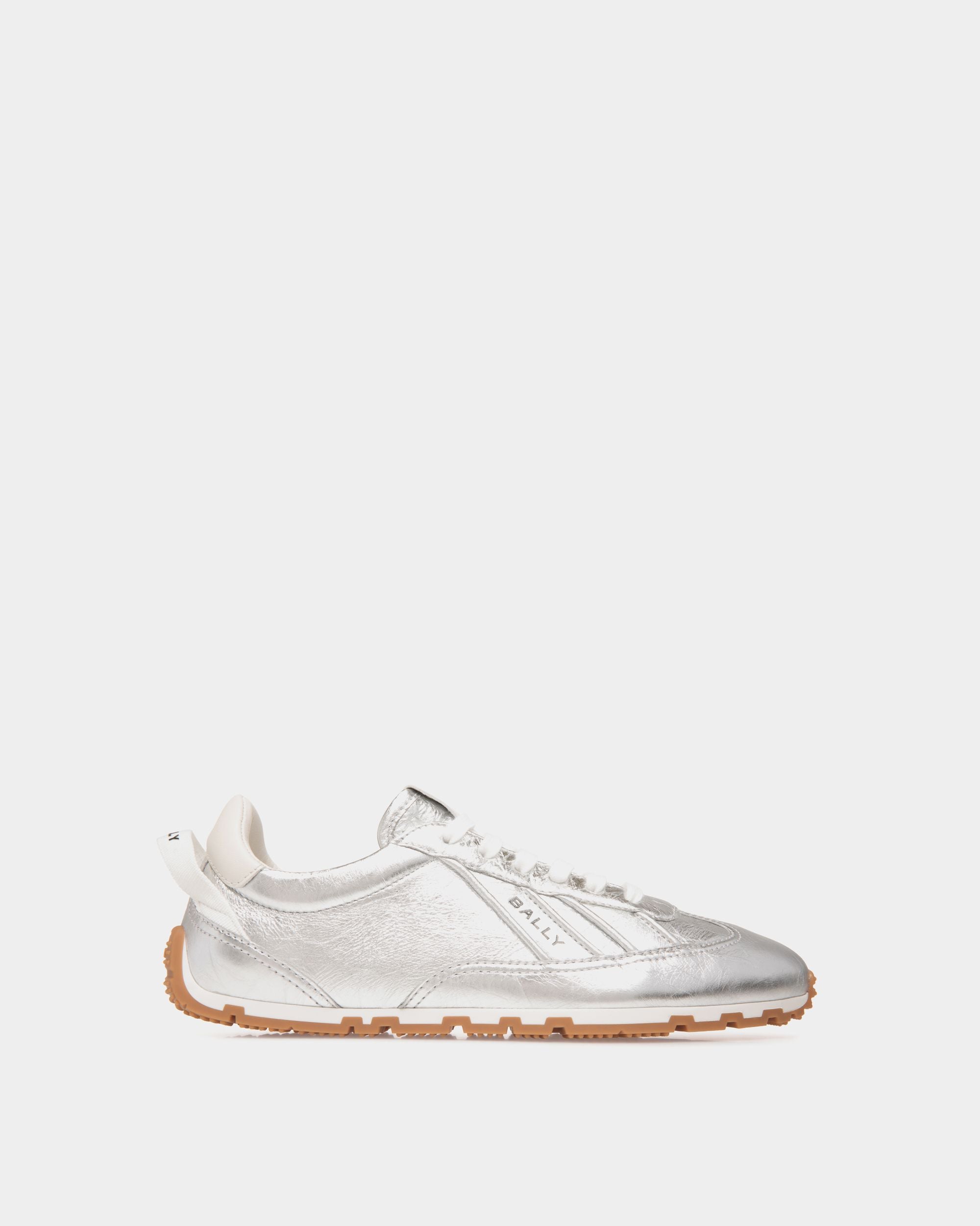 Quarry Sneaker in Silver Leather - Women's - Bally - 01