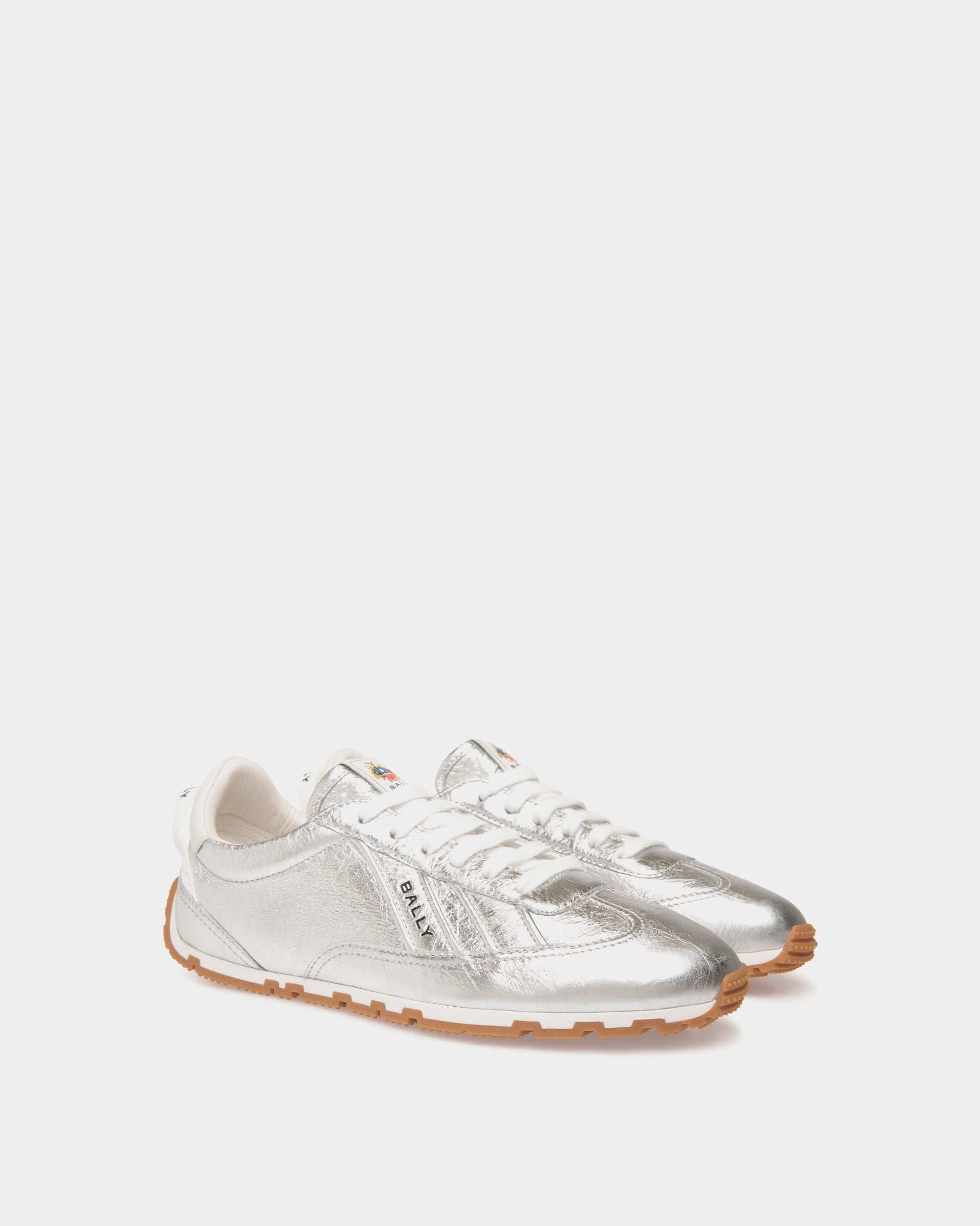 Quarry Sneaker in Silver Leather - Women's - Bally - 02