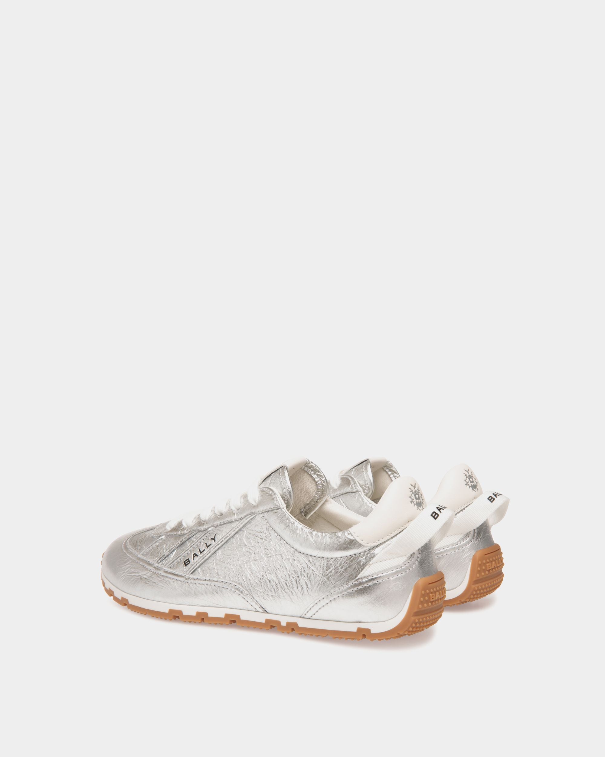 Quarry Sneaker in Silver Leather - Women's - Bally - 03