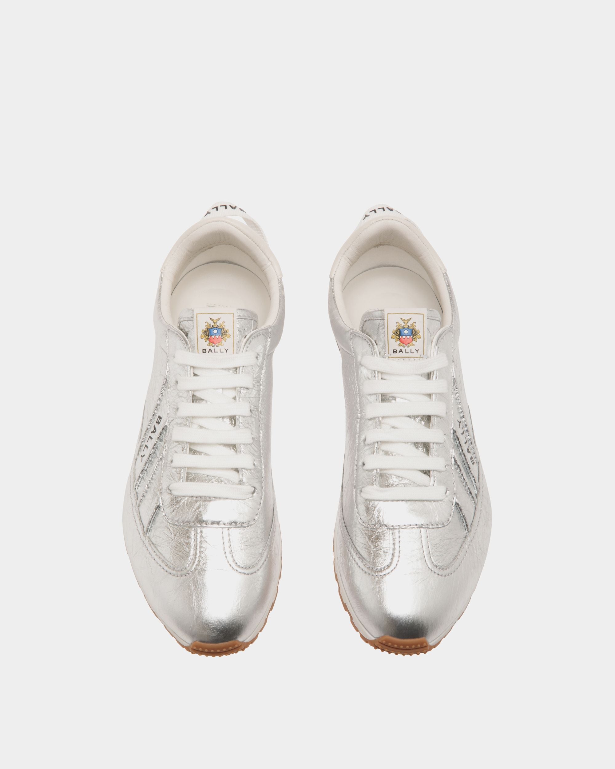 Quarry Sneaker in Silver Leather - Women's - Bally - 04