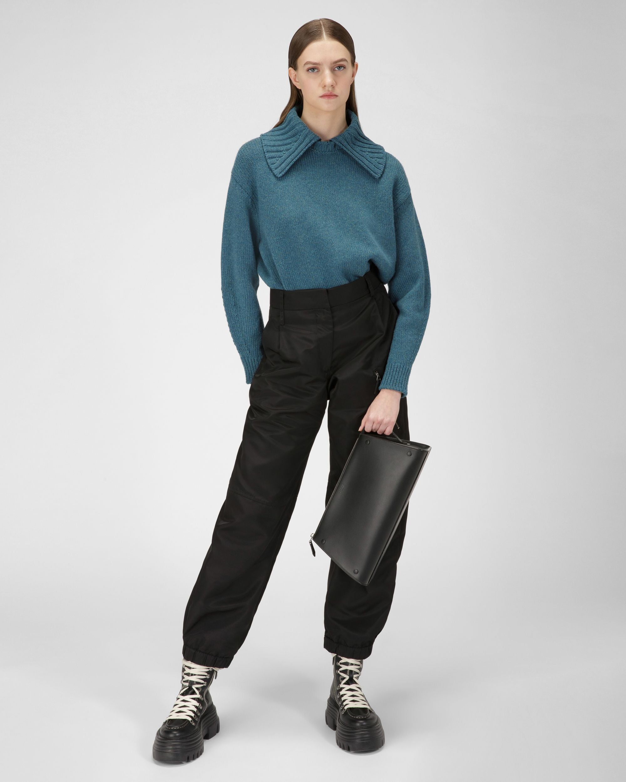 Wool Sweater In Green - Women's - Bally - 05