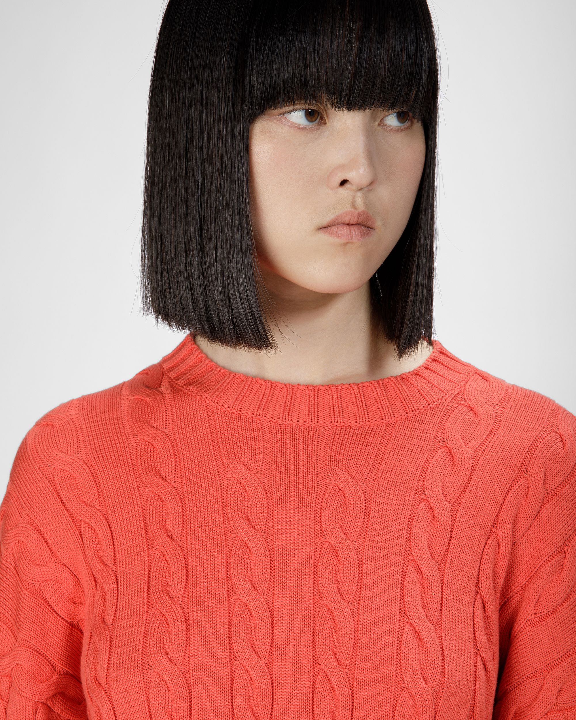 Jersey Con Labor Trenzada Y Cuello Redondo - Mujer - Bally - 03